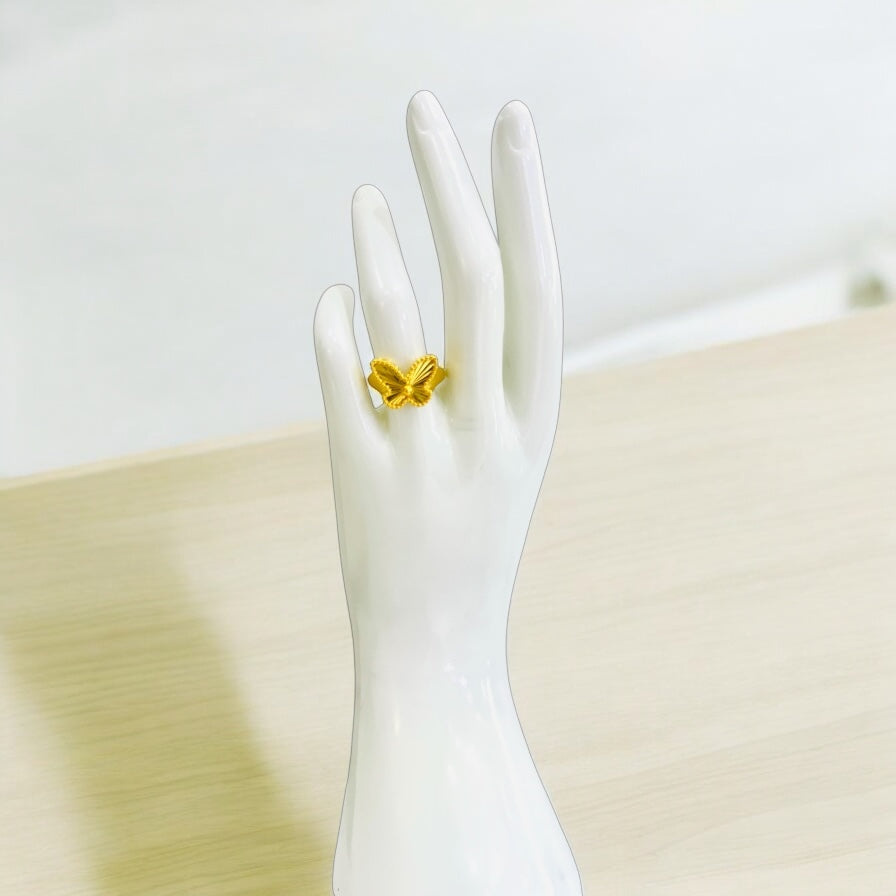21K Gold Butterfly Ring