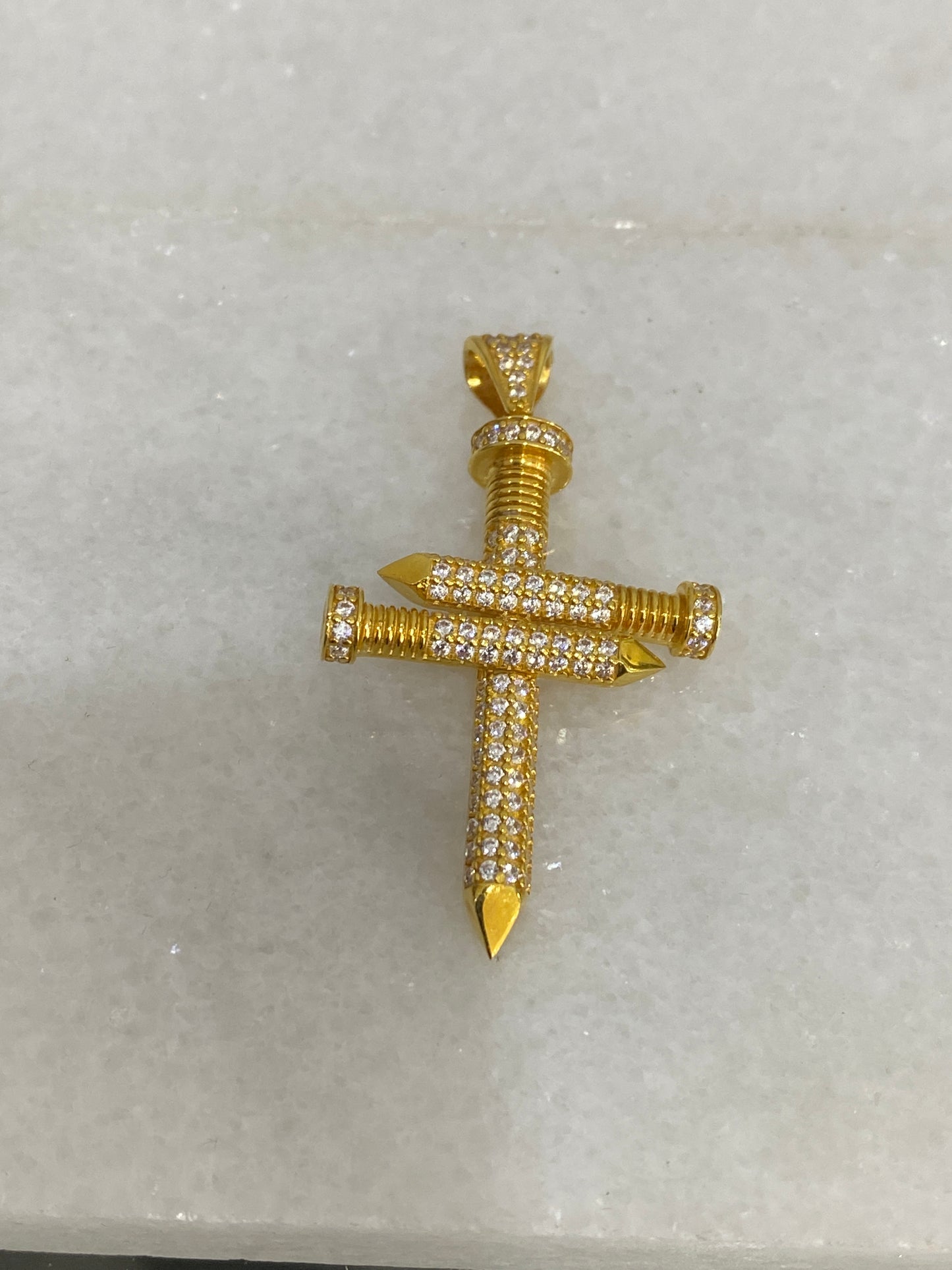21K Gold Cross Pendant