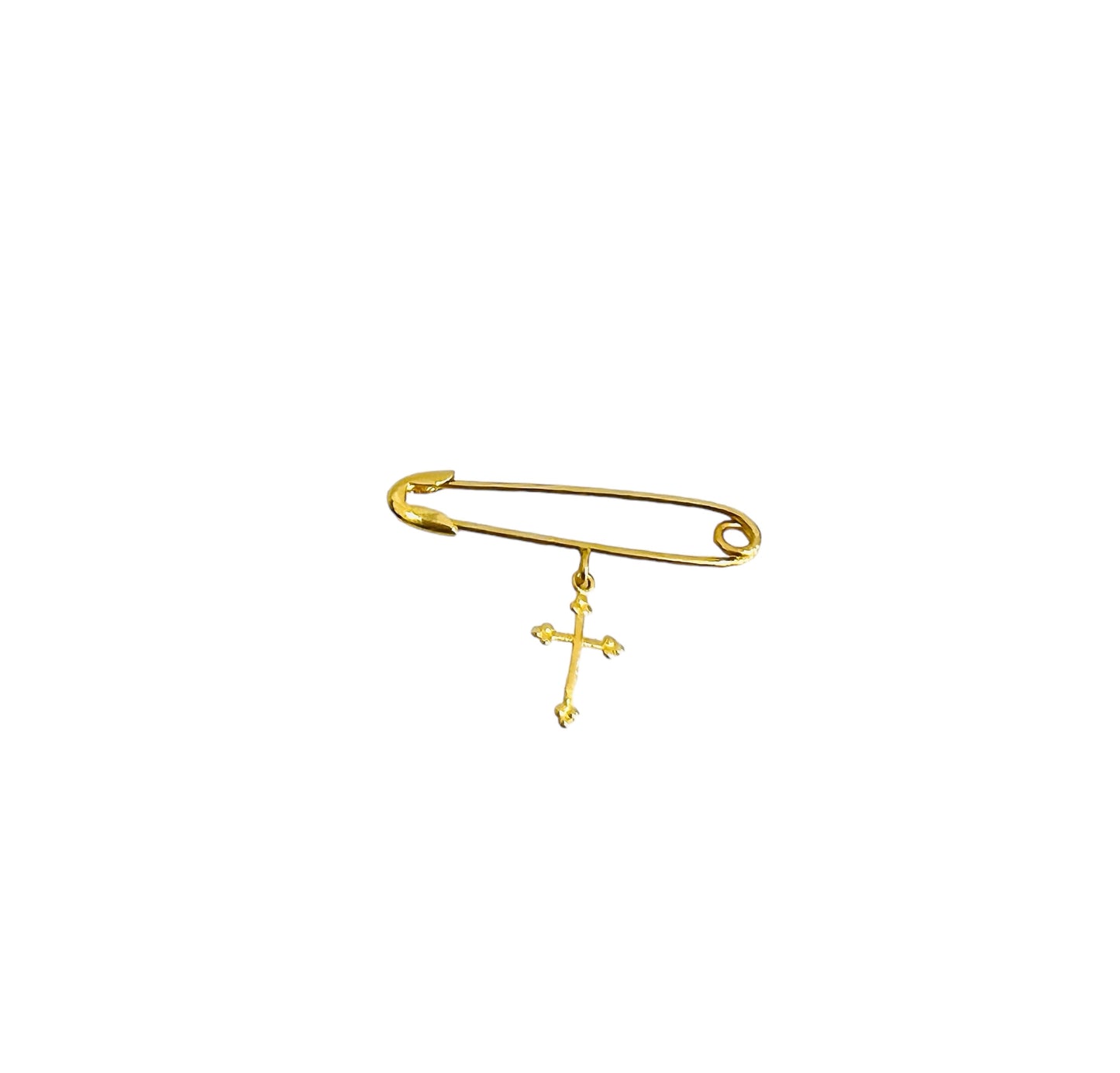21K Gold Baby Cross Pin