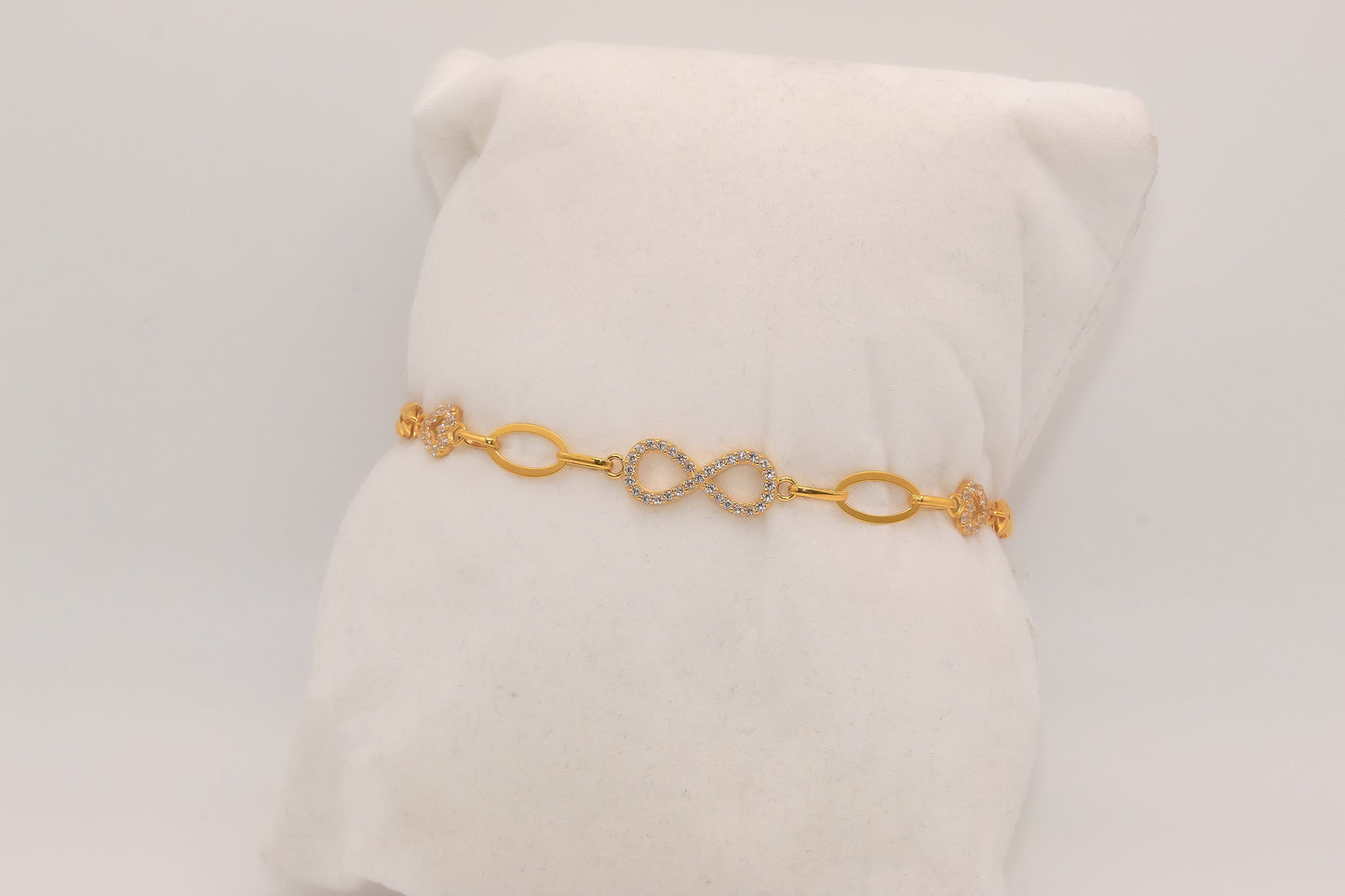 21K Gold Infinity Bracelet