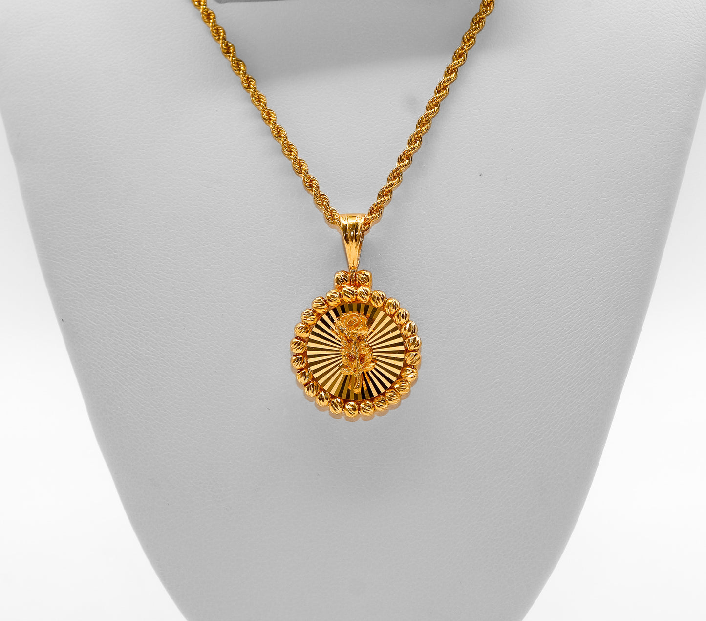 21K Small Round Himo Pendant