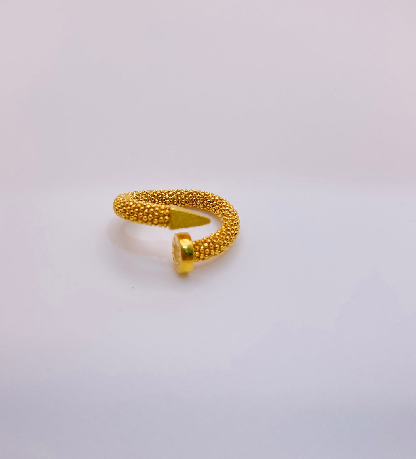 21K Gold Himo Nail Ring