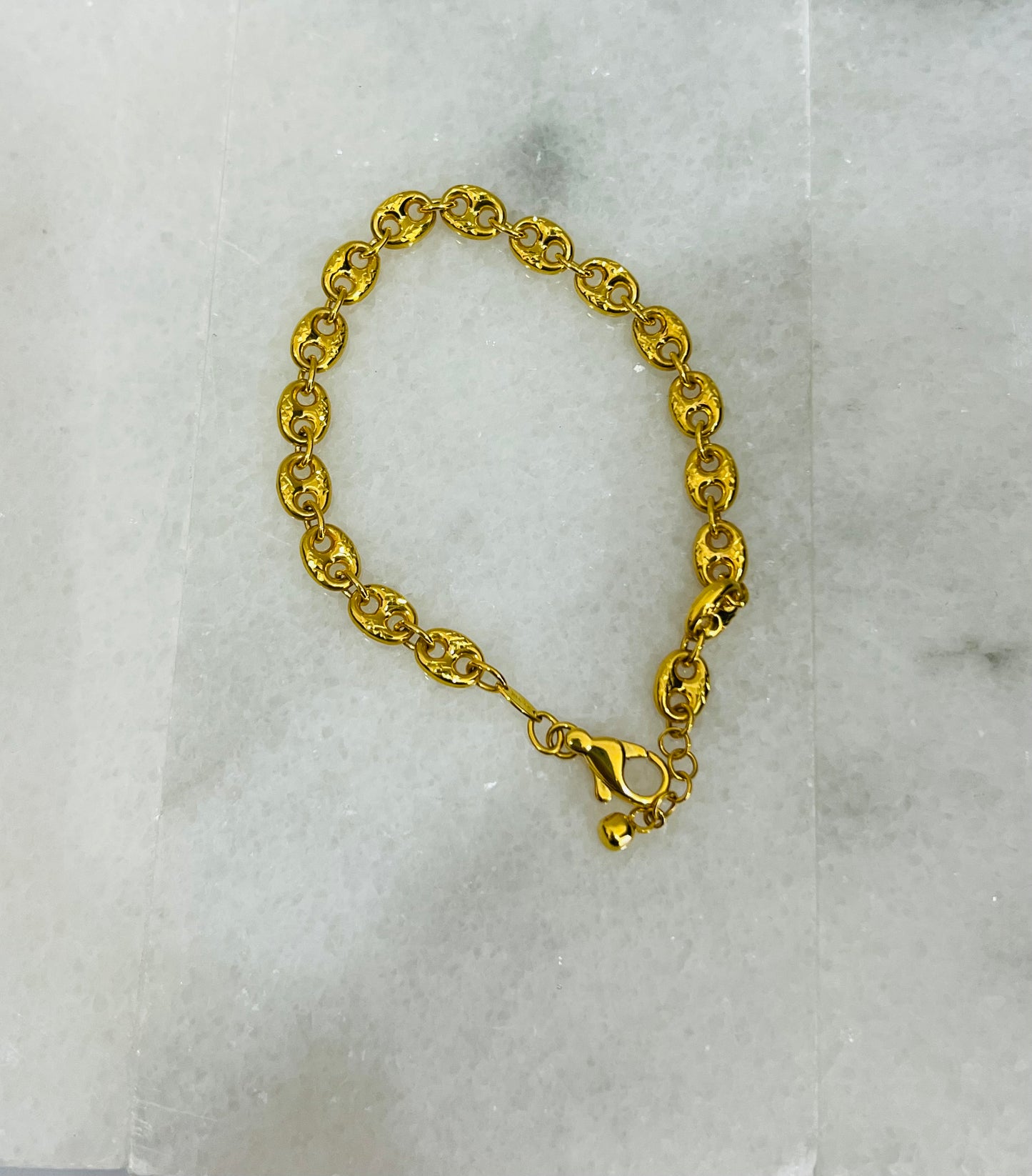 21k Gold Link Bracelet