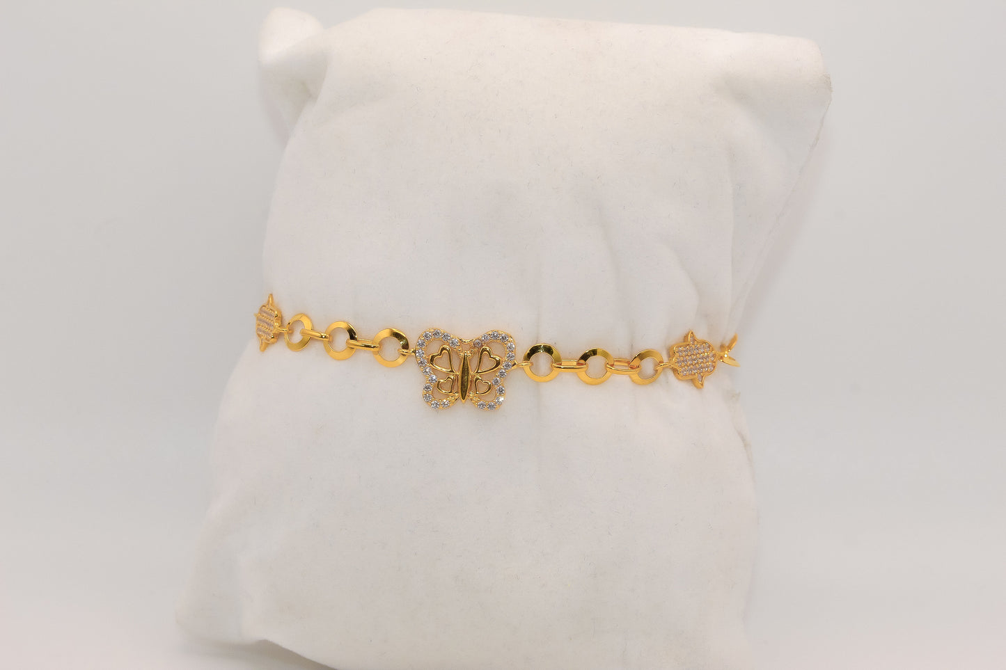 21K Gold Butterfly Bracelet