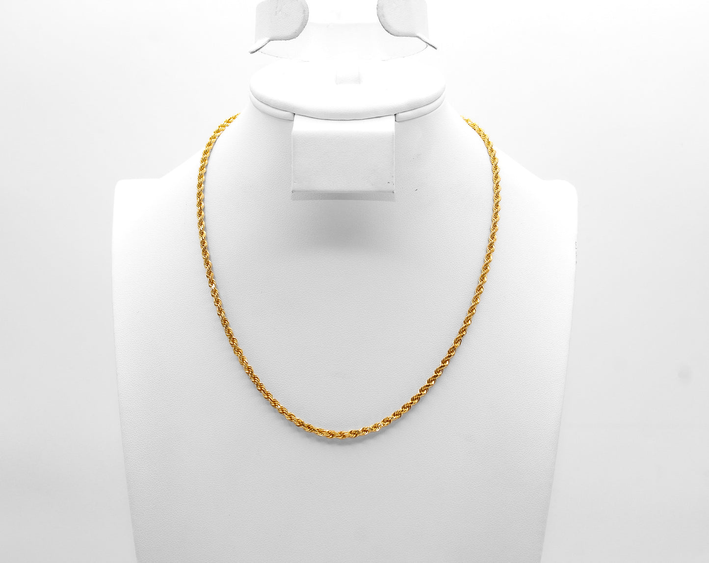 21K Gold Solid Rope Chain