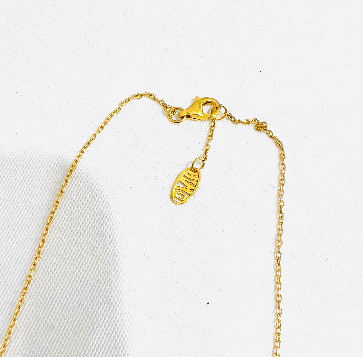 21K Gold Coin Himo Necklace