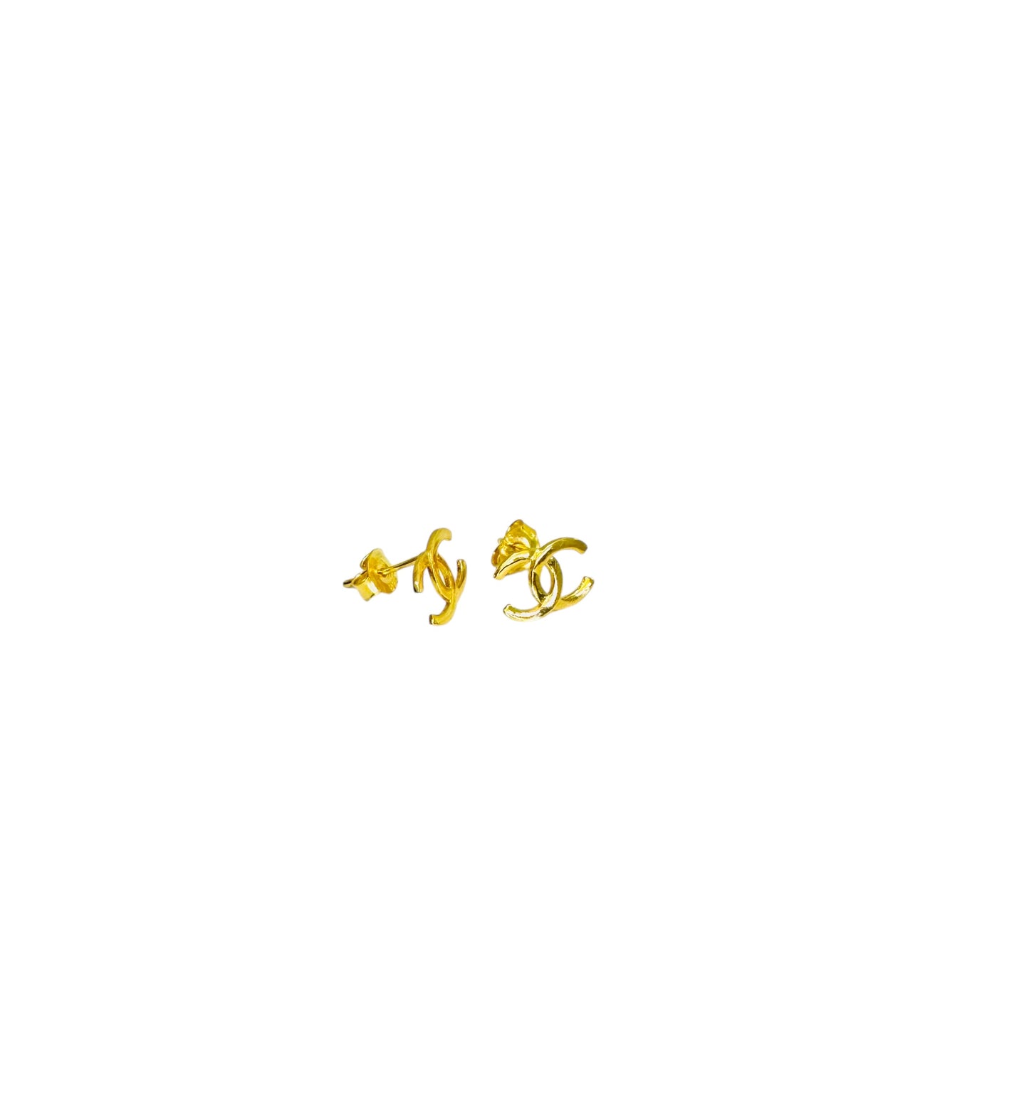 21K Gold Post Earrings