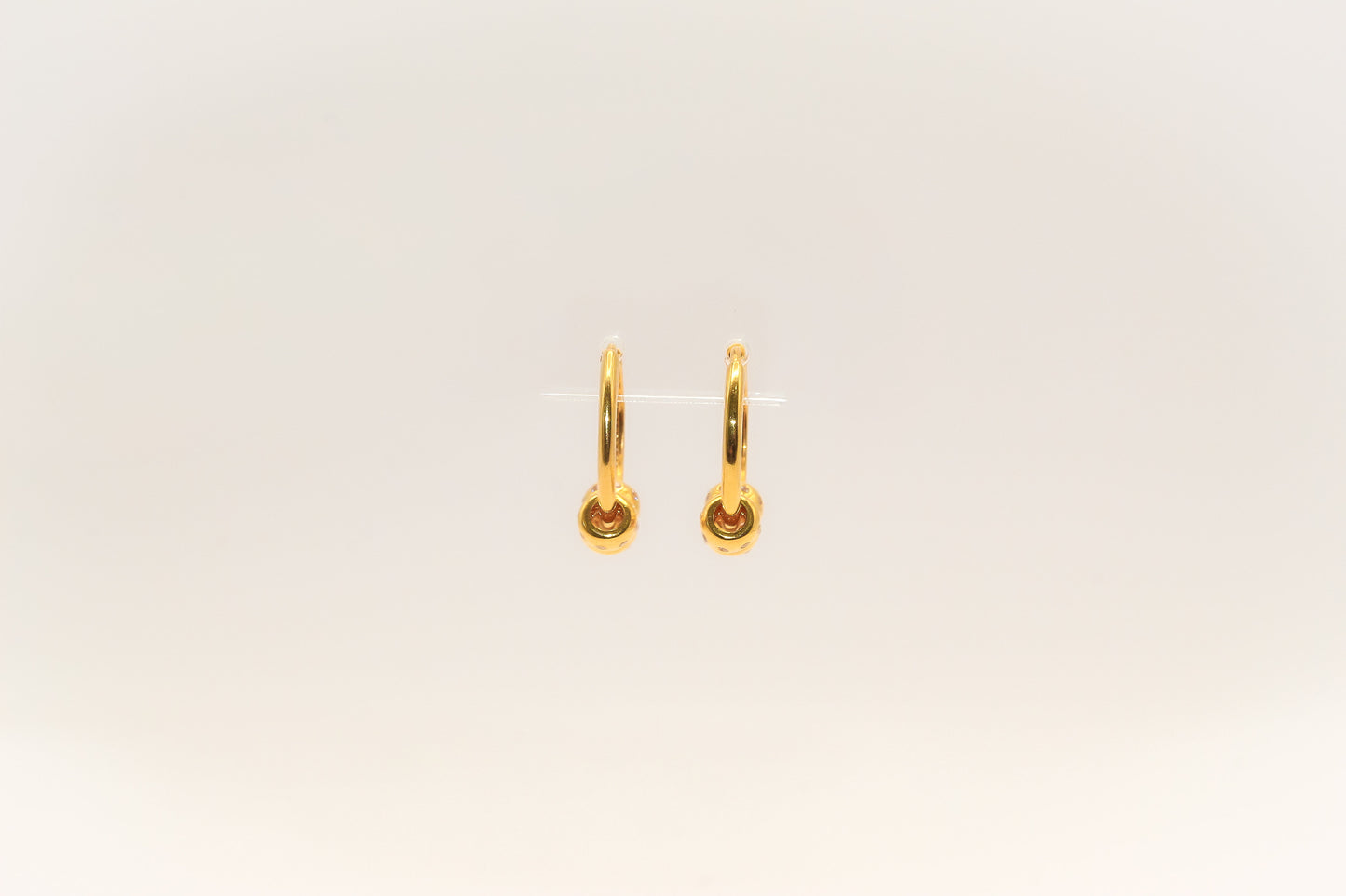 21K Gold Mini Huggies Earrings