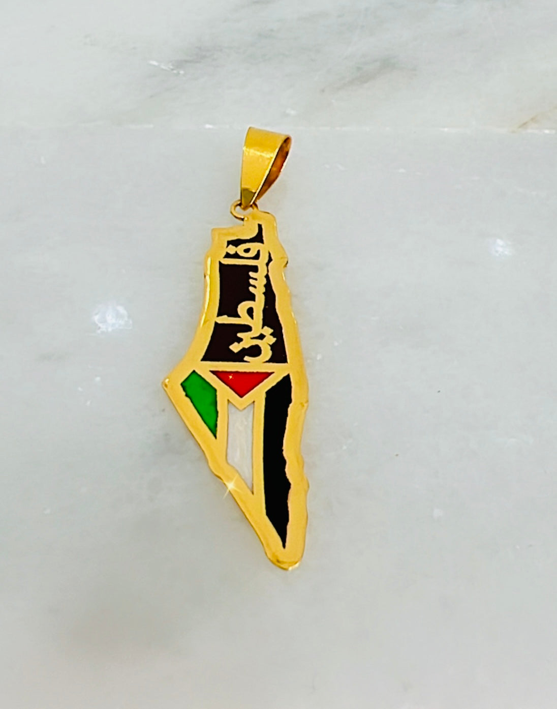 21k Gold Palestine Pendant
