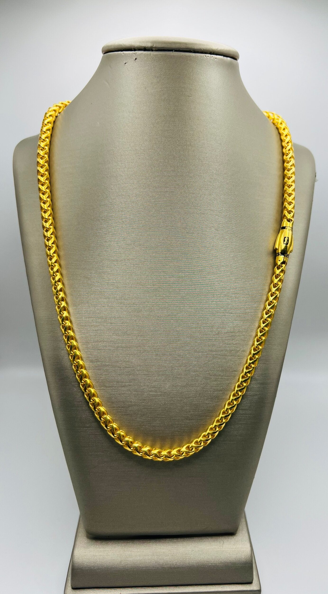 21k Gold Monaco Mens Necklace