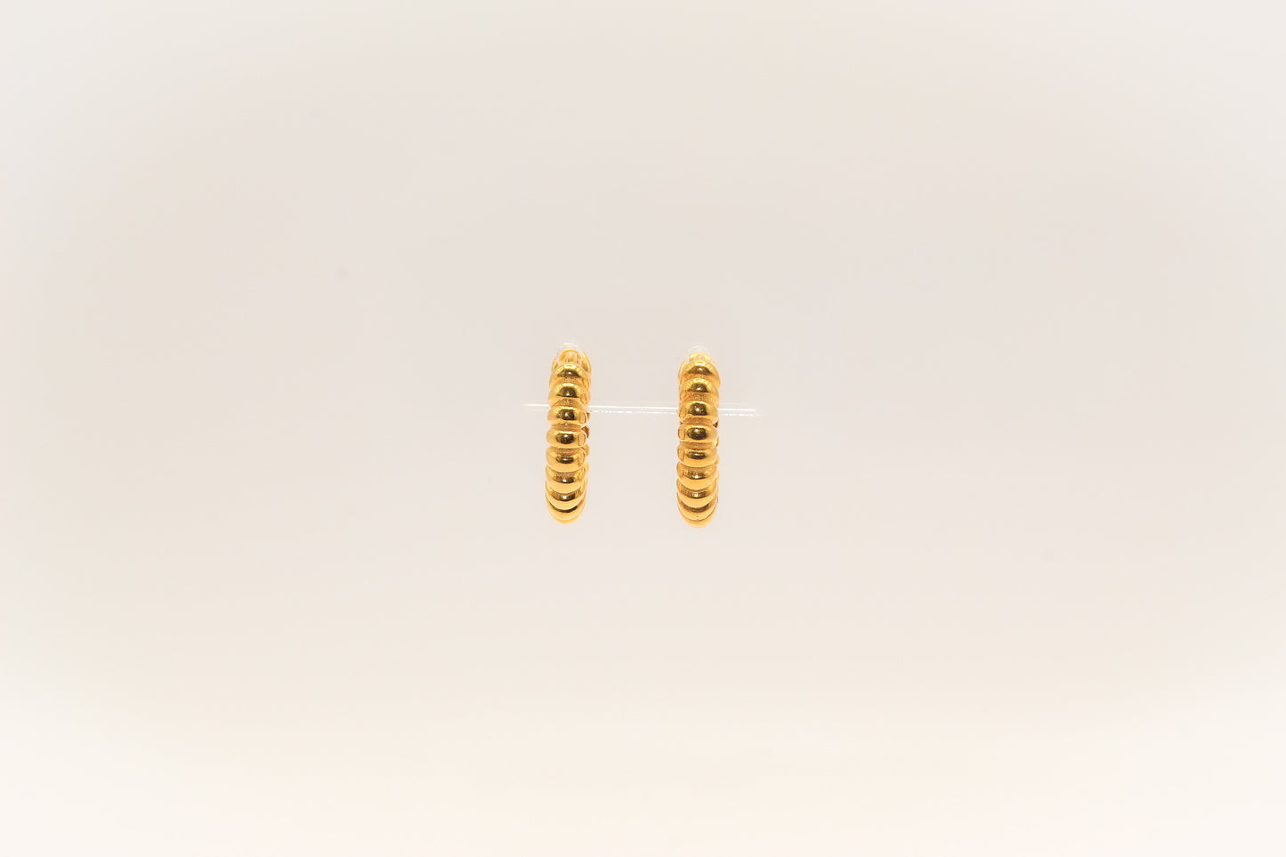 21K Gold Mini Huggies Earrings