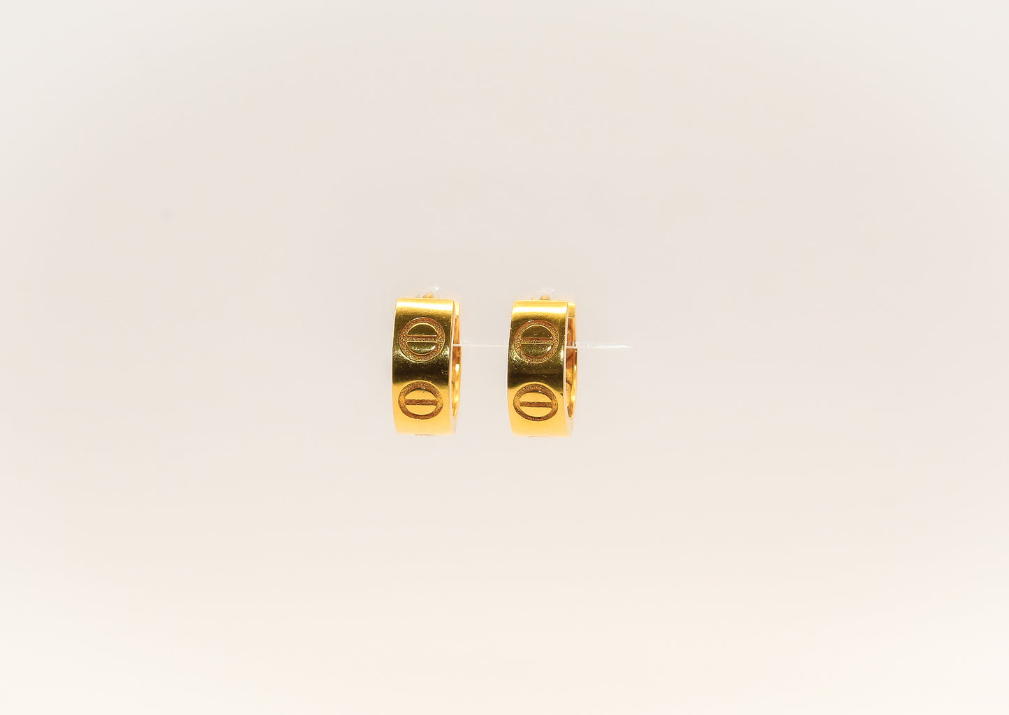 21K Gold Mini Huggies Earrings