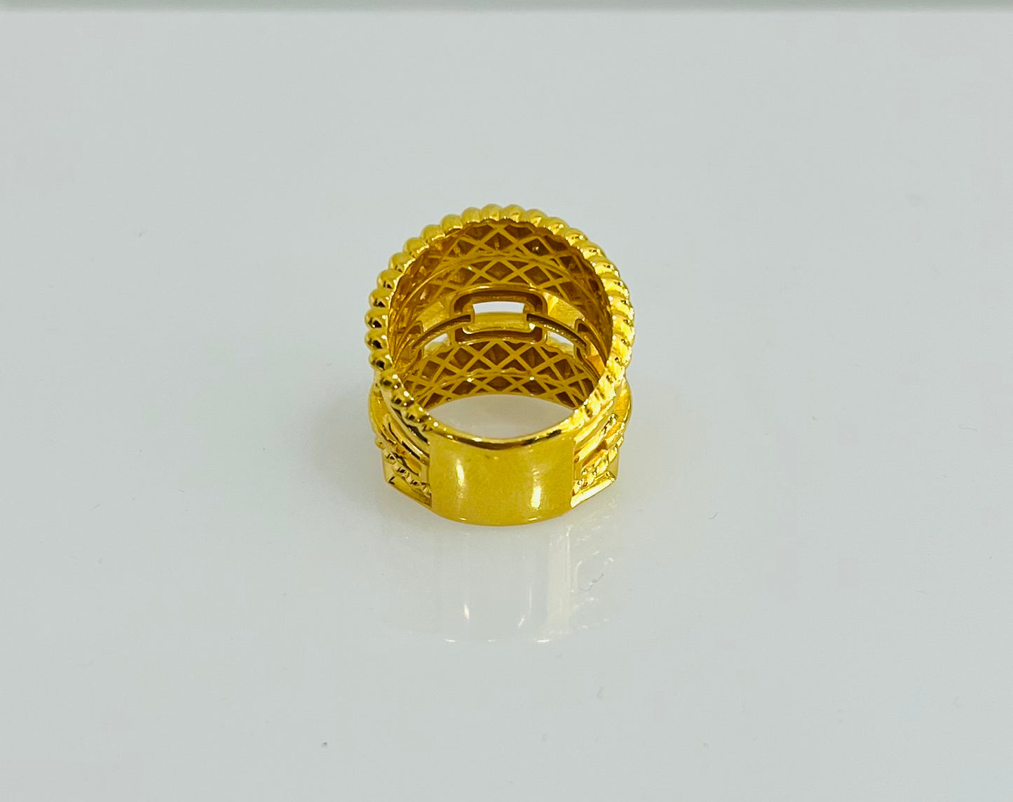 21K Gold Stacked Ring