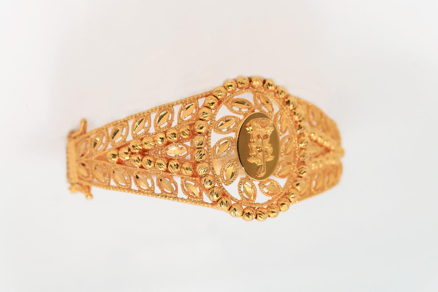 21K Gold Himo Rose Bracelet