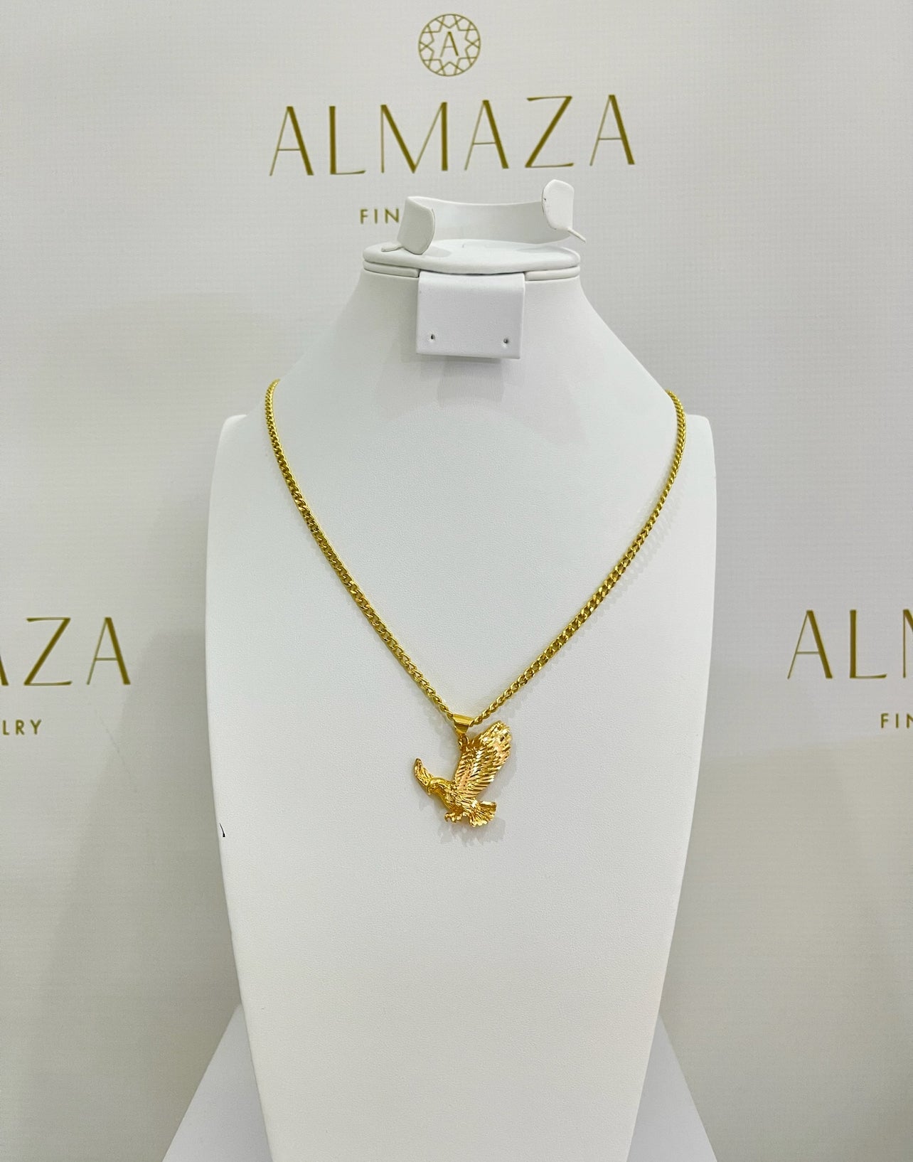 21K Gold Eagle Pendant