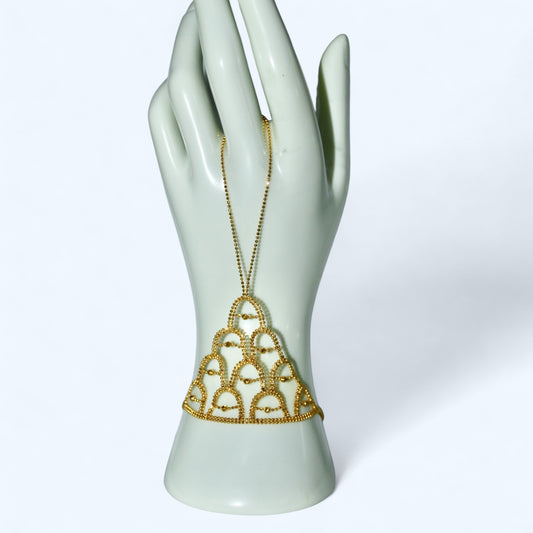 21K Gold Hand Bracelet