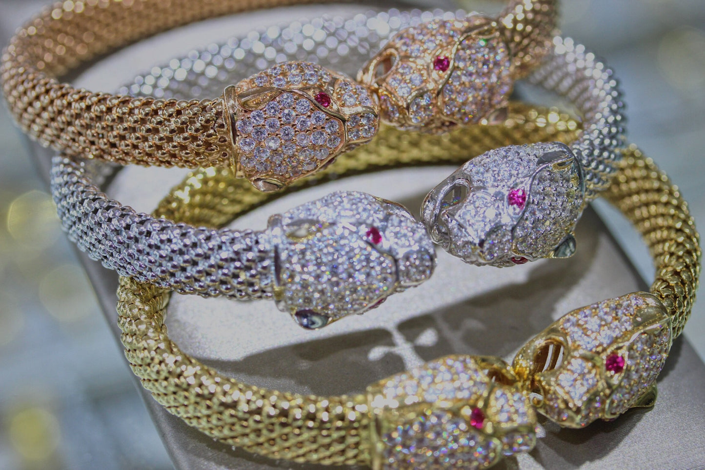 18K Gold Himo Cuff Bracelets