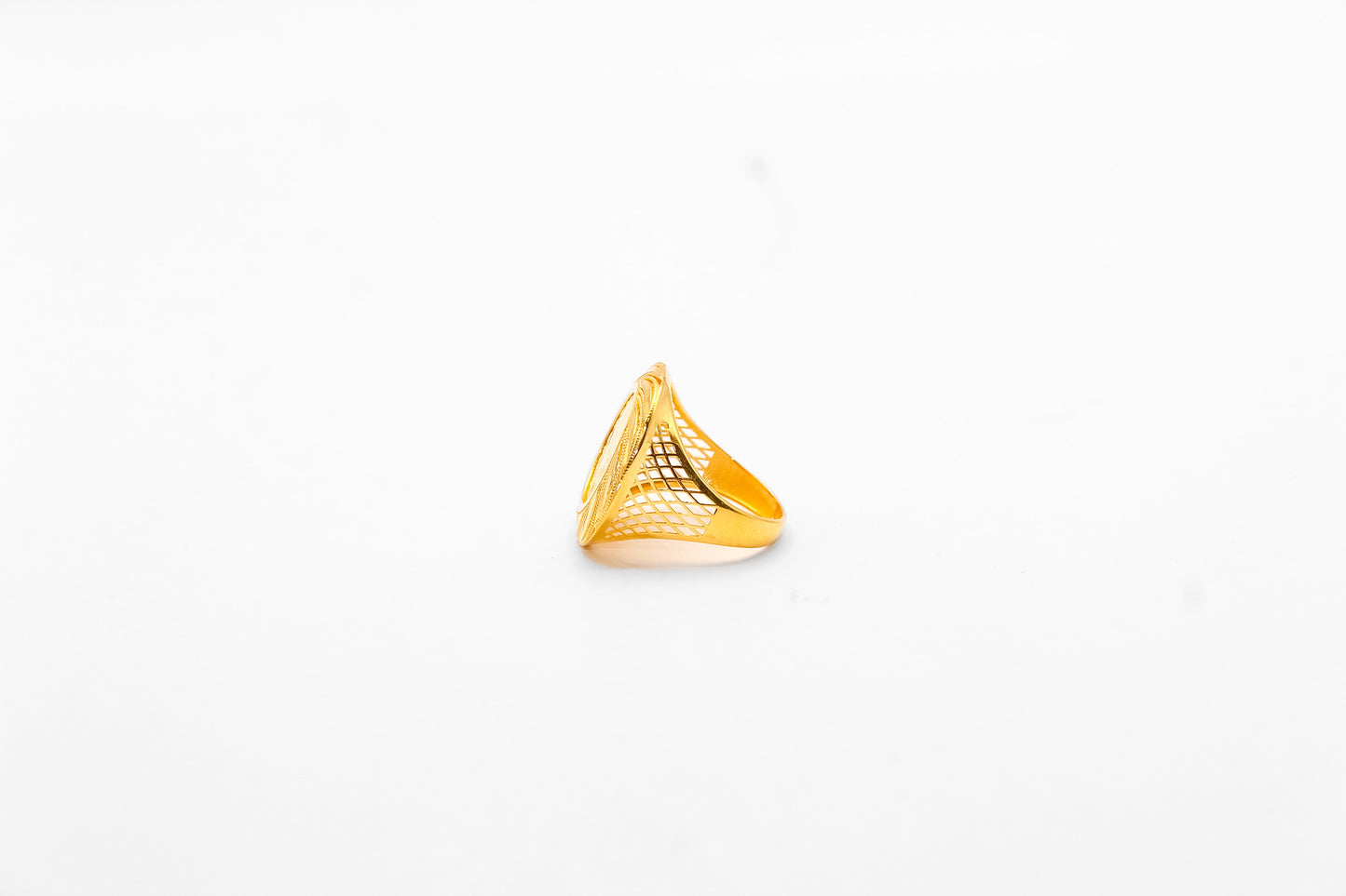 21K Gold Turkish Coin Ring