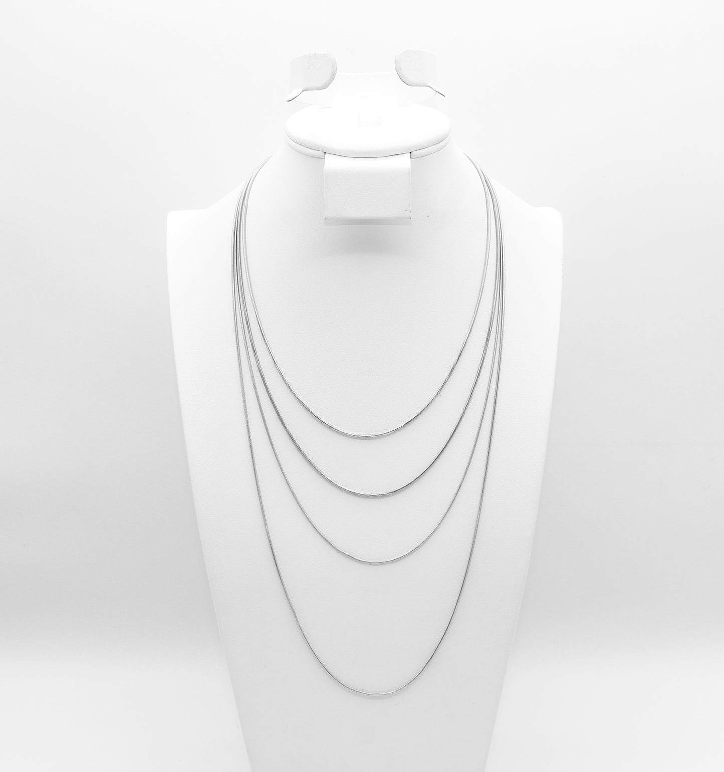 14K White Gold Snake Chain