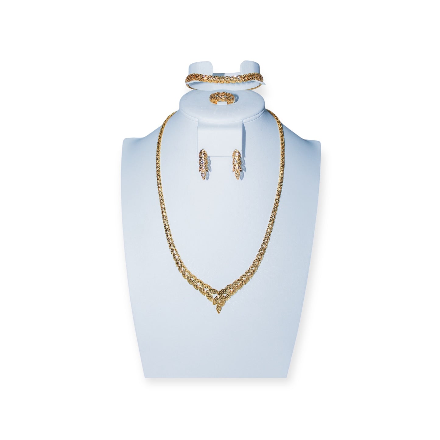 21K Gold Simple Leaf Set