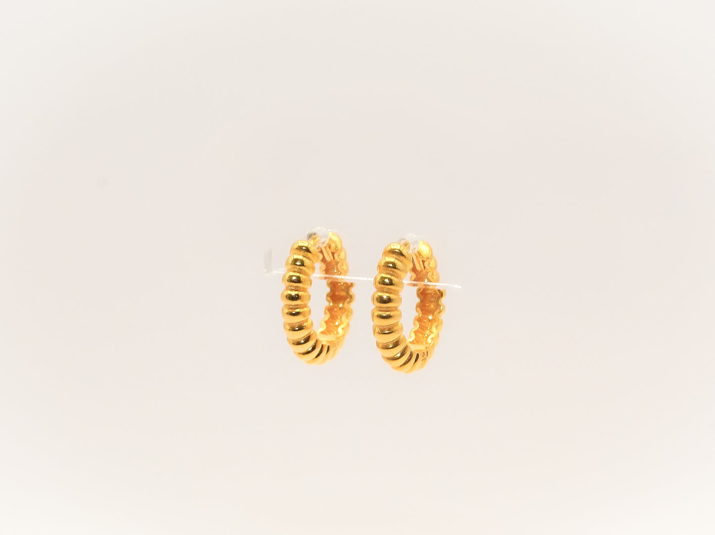 21K Gold Mini Huggies Earrings