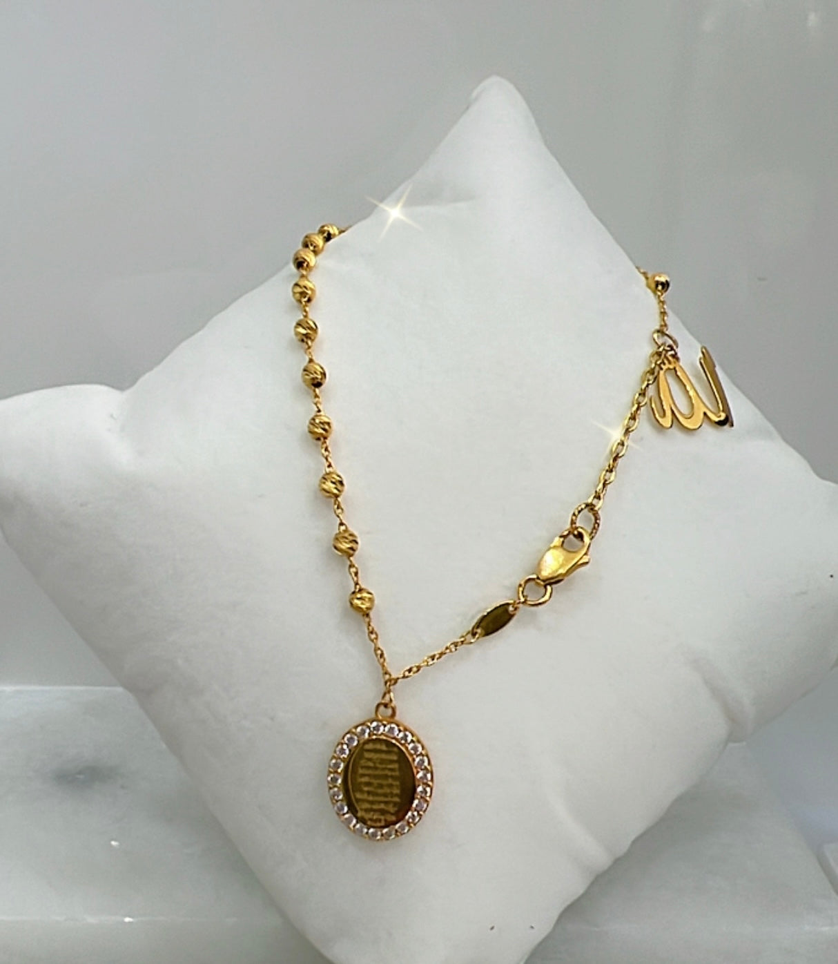 21k Gold Masbaha Bracelet