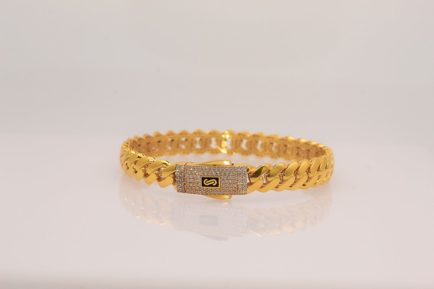 21K Gold Monaco Bangle Bracelet