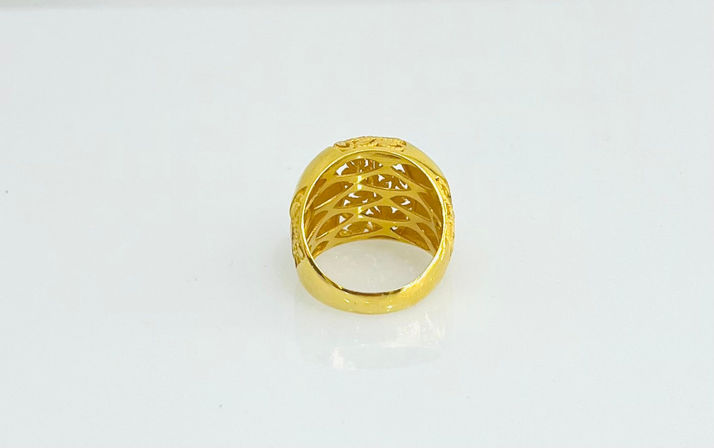 21k Gold Leaf Ring