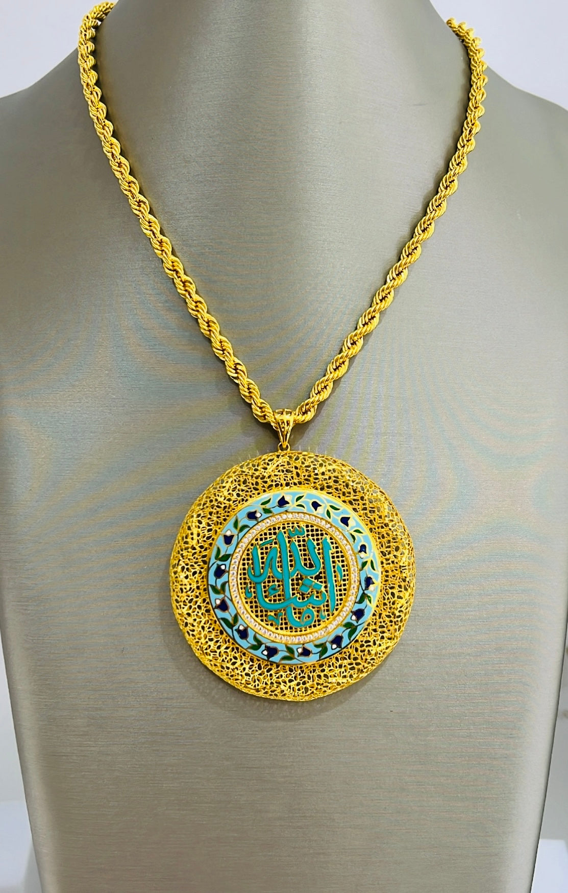 21K Gold Mashallah Pendant
