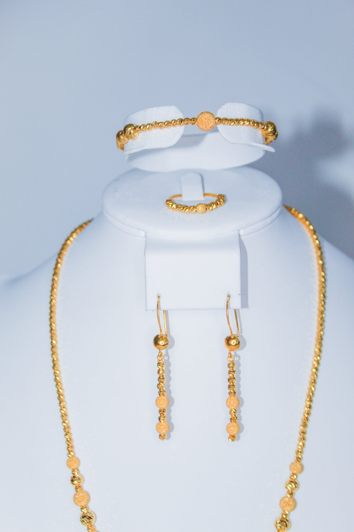 21K Gold Beaded Set