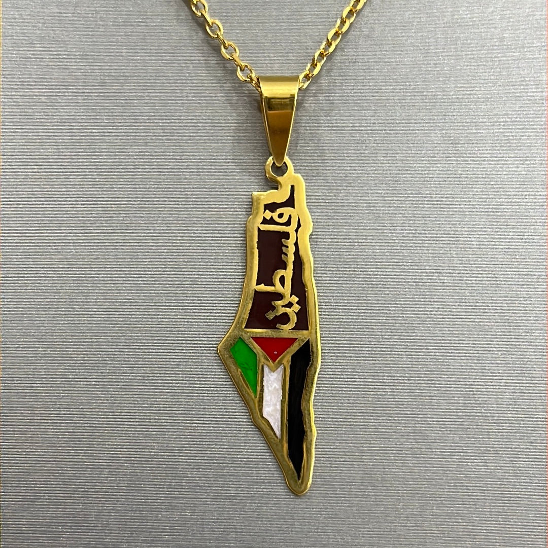 21k Gold Palestine Necklace