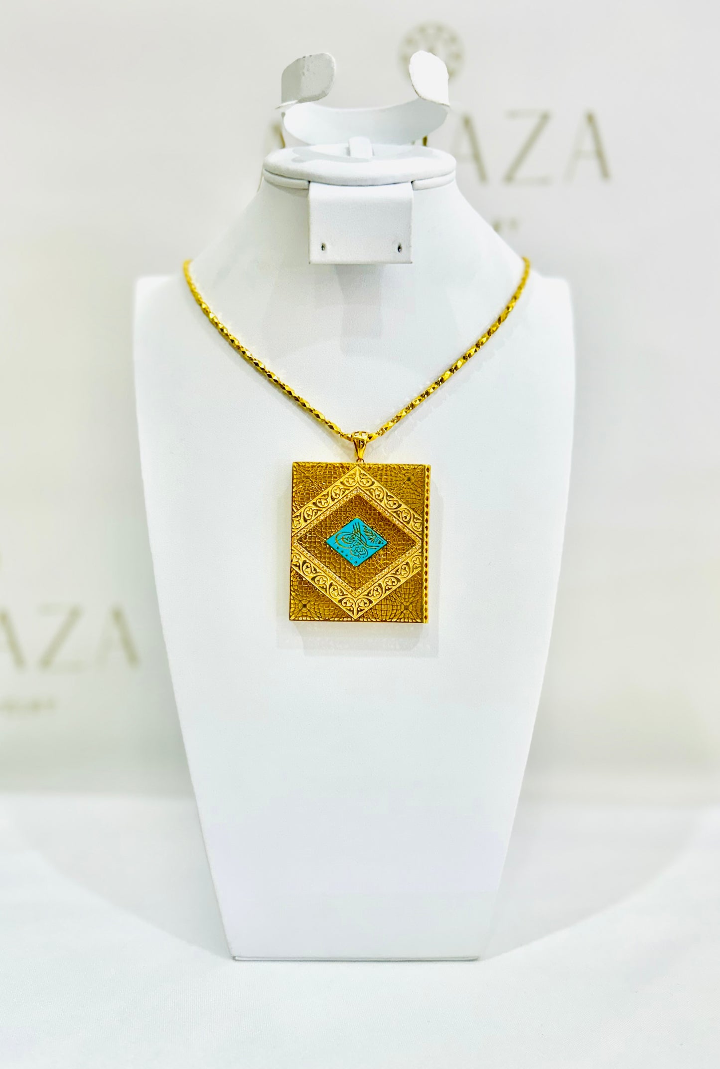 21K Gold Mushaf Pendant