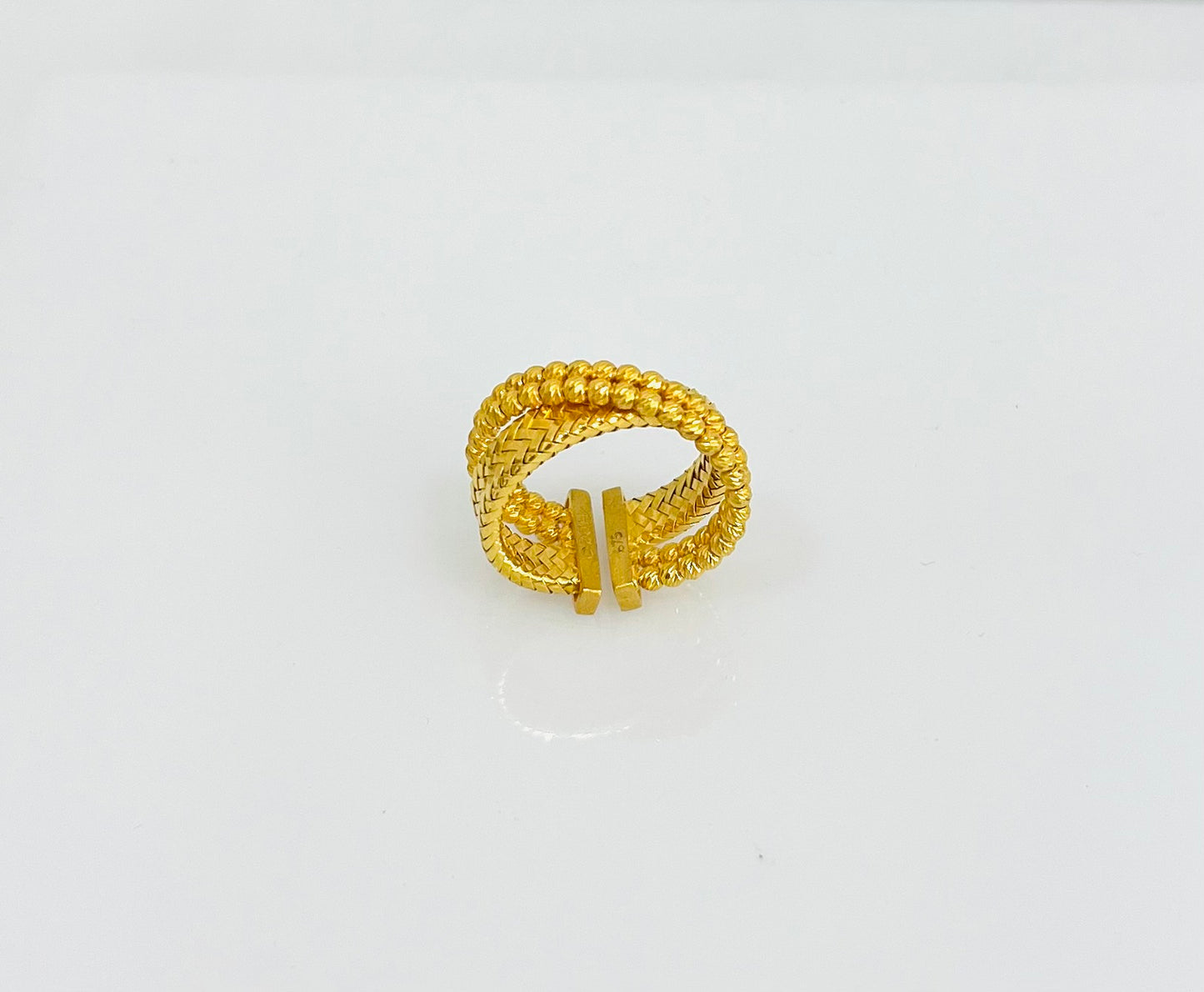 21K Gold X Himo Ring