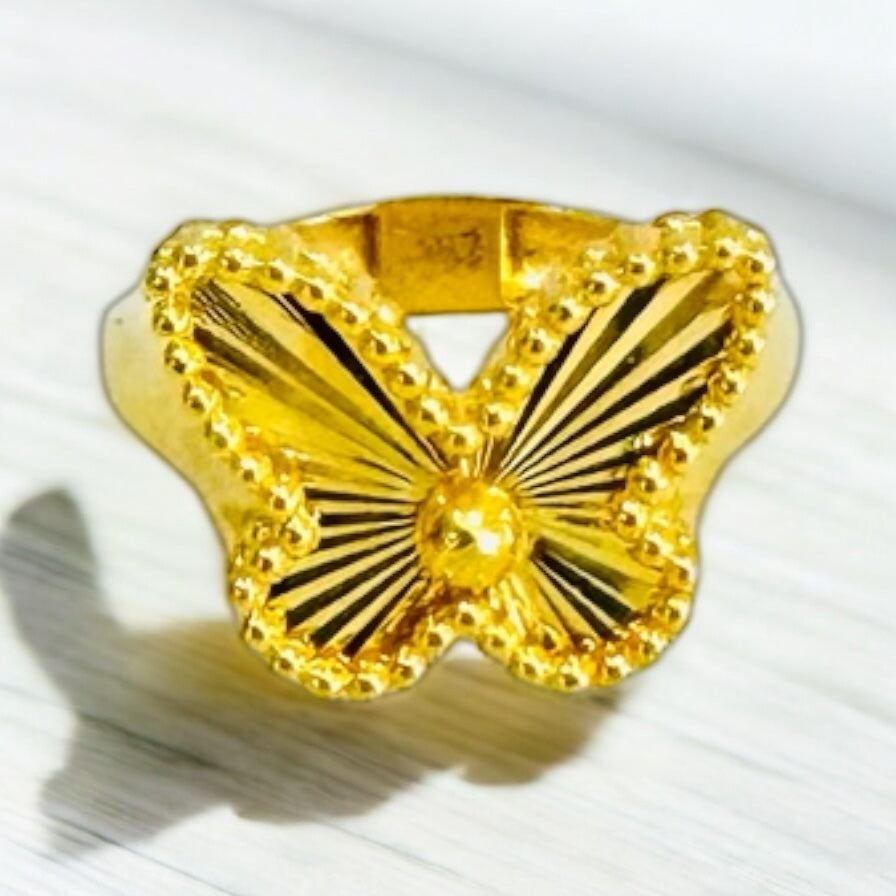 21K Gold Butterfly Ring