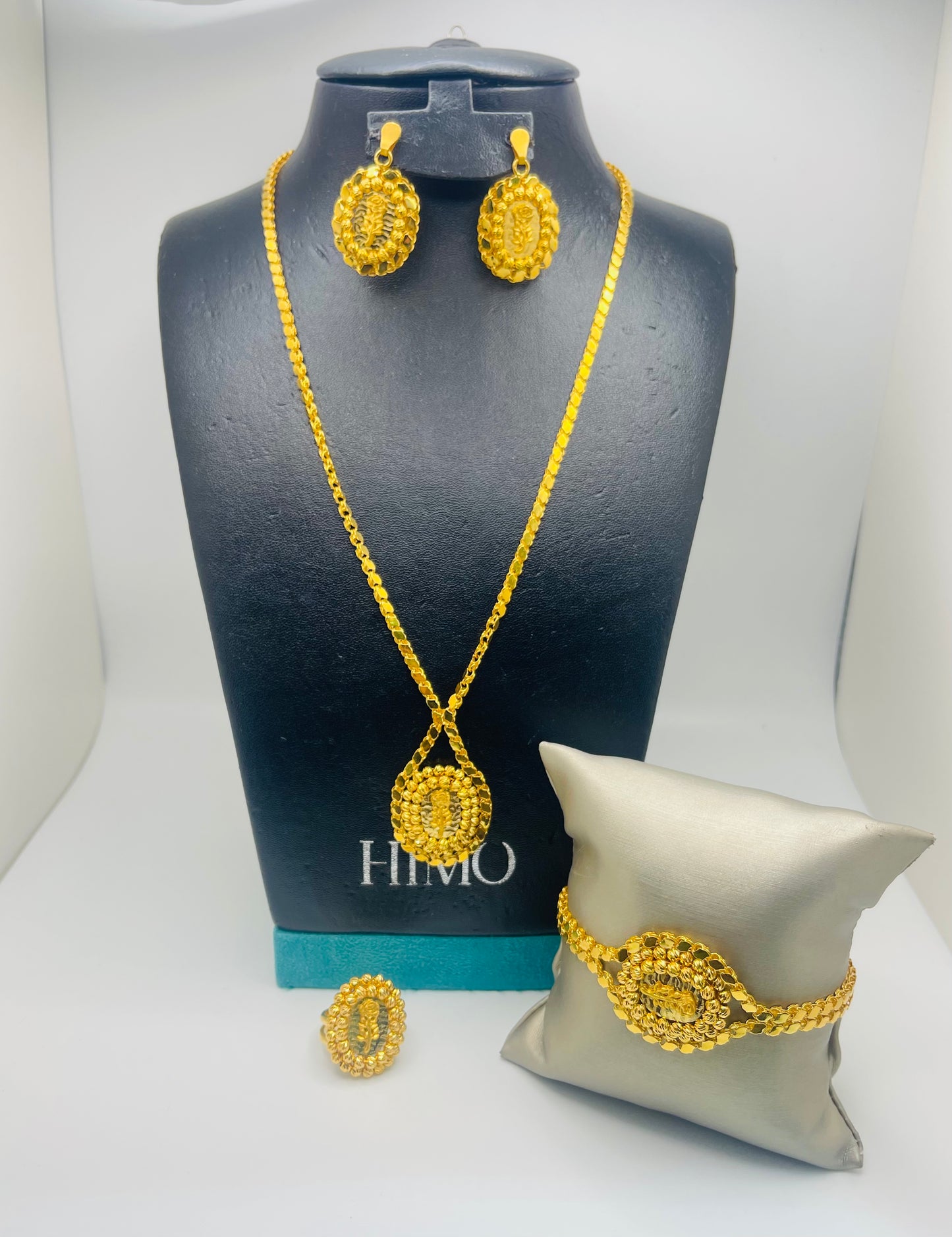 21k Gold Himo Rose Set