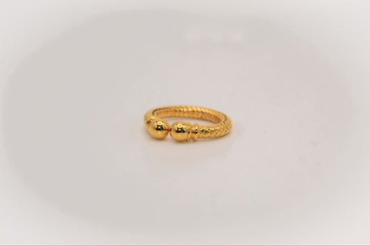 21K Gold Himo Ring