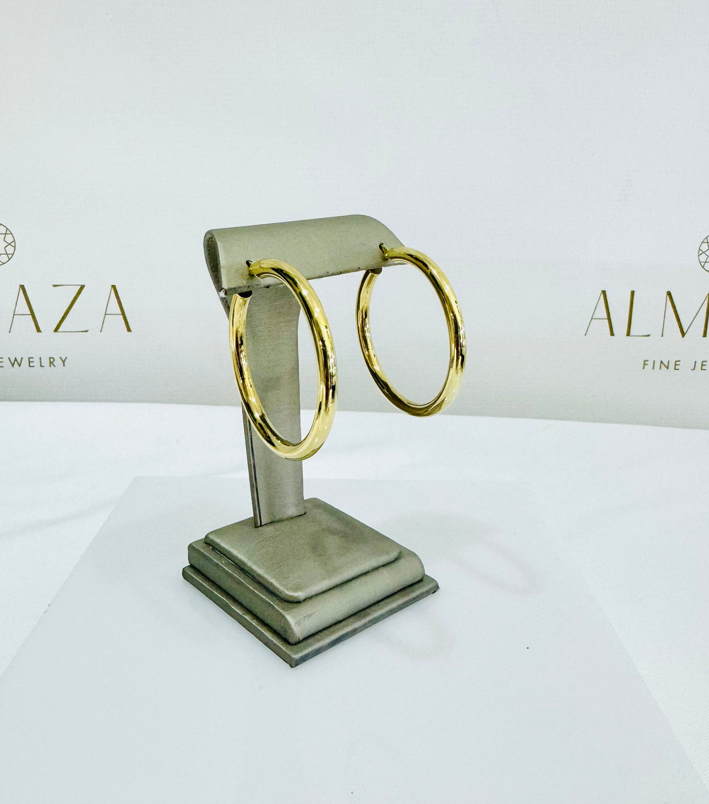14k Gold Large Hoop Earrings