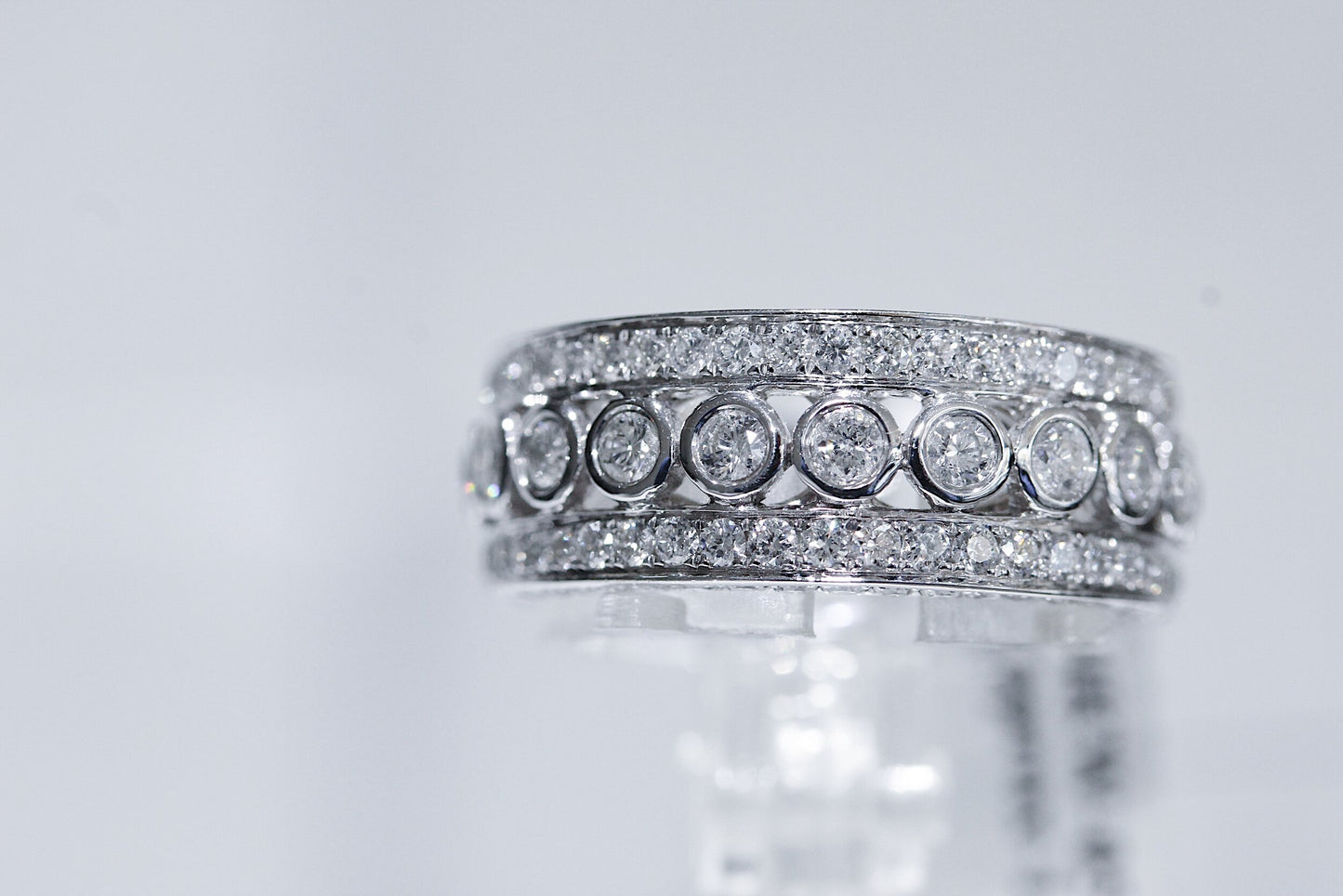 14K White Gold 1.53 Carat Diamond Ring