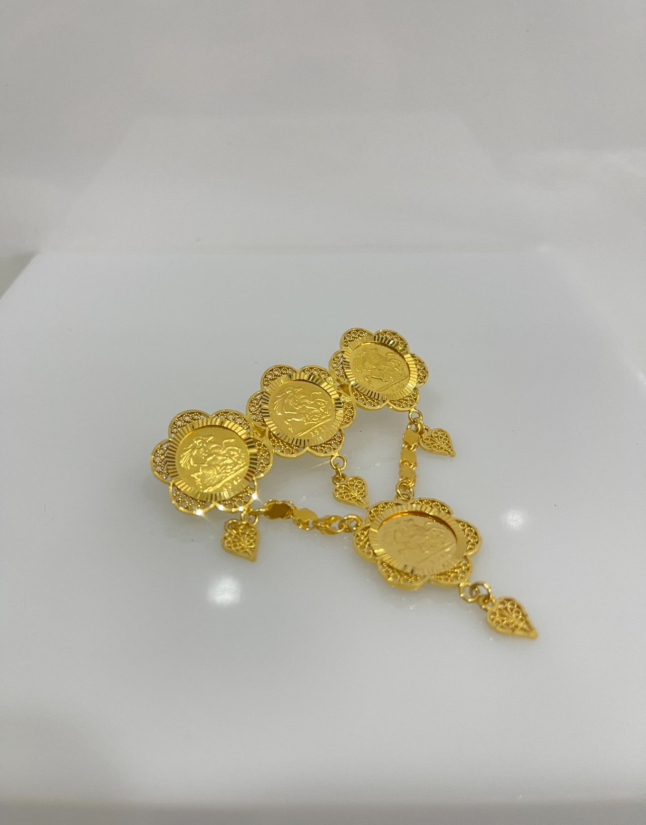 21K Gold Coin Pin