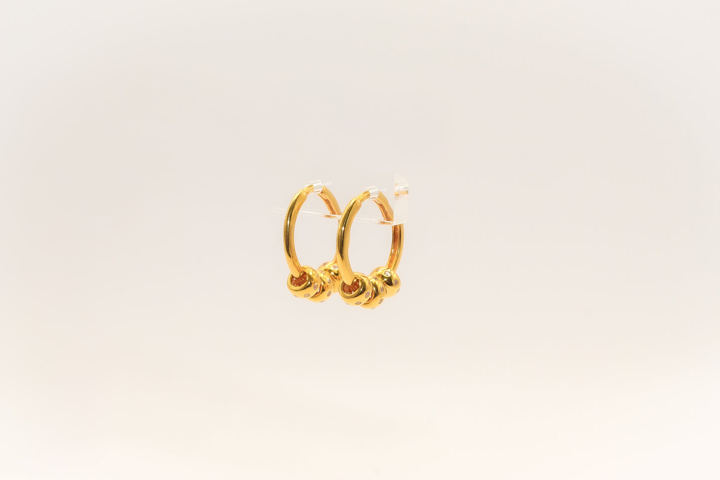 21K Gold Mini Huggies Earrings