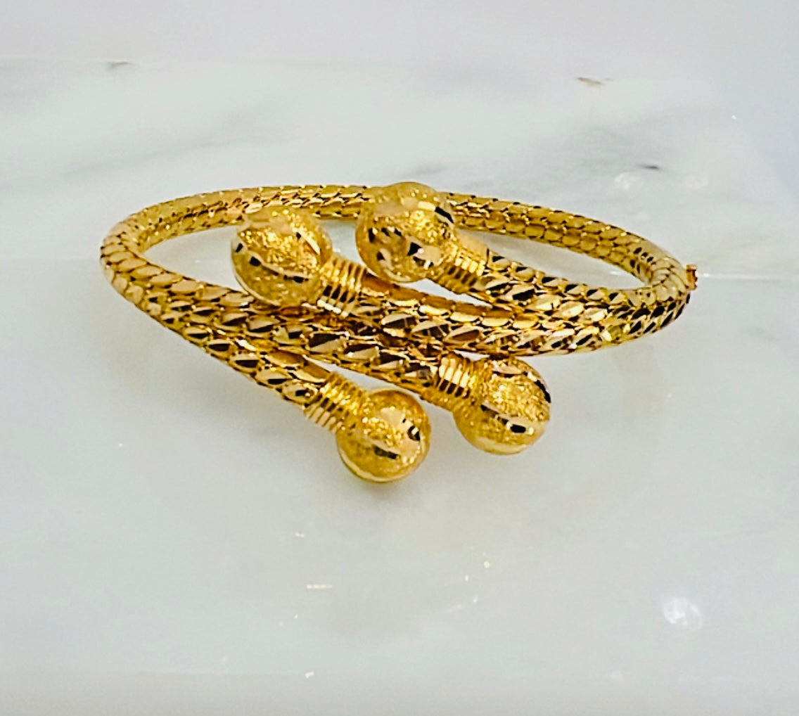 21k Gold Bangle Bracelet