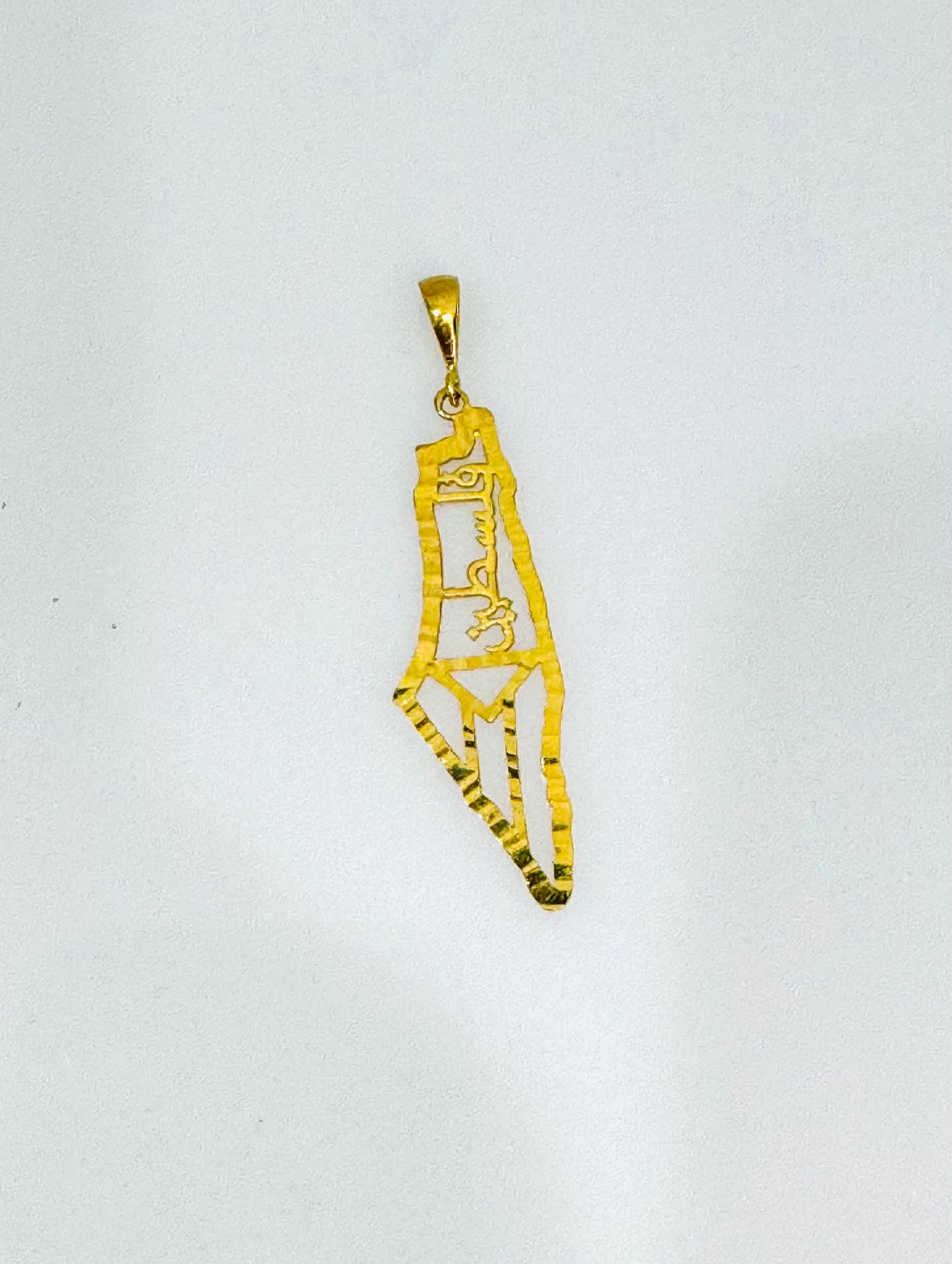 21K Gold Palestine Pendant