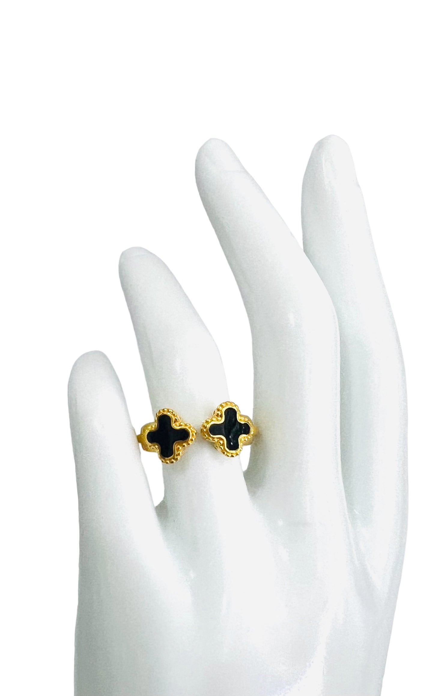 21K Gold Black Onyx Ring