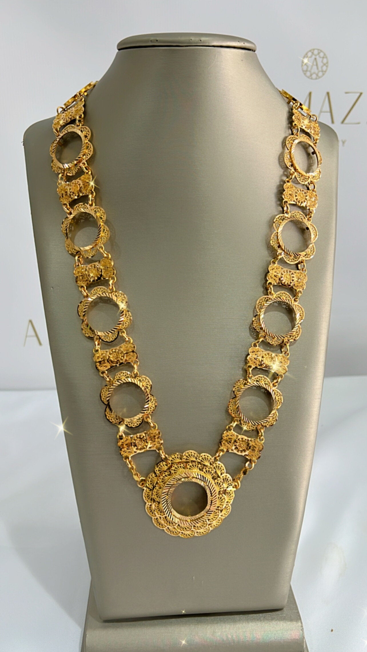 21k Gold 11 Coin Kladah Necklace