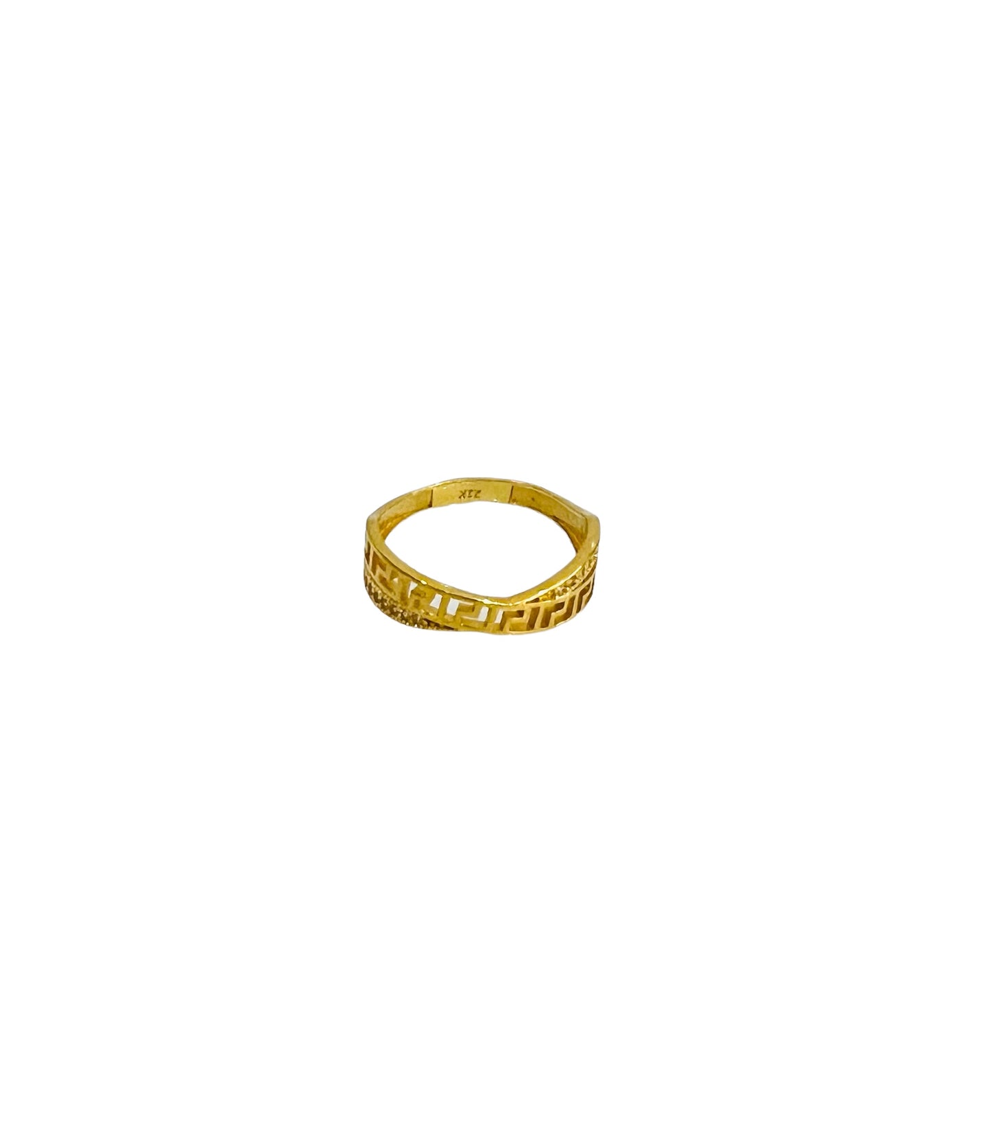 21k Gold X Ring