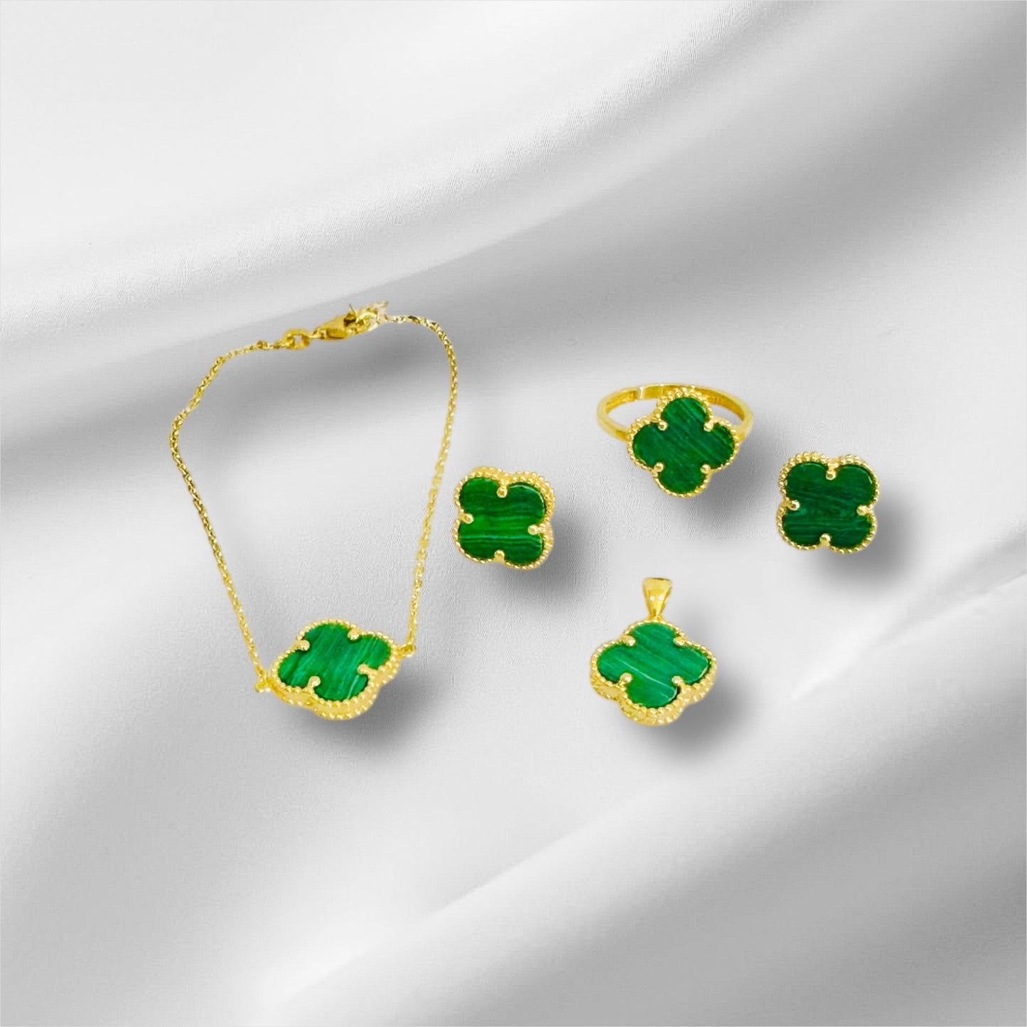 21K Gold Flower Set