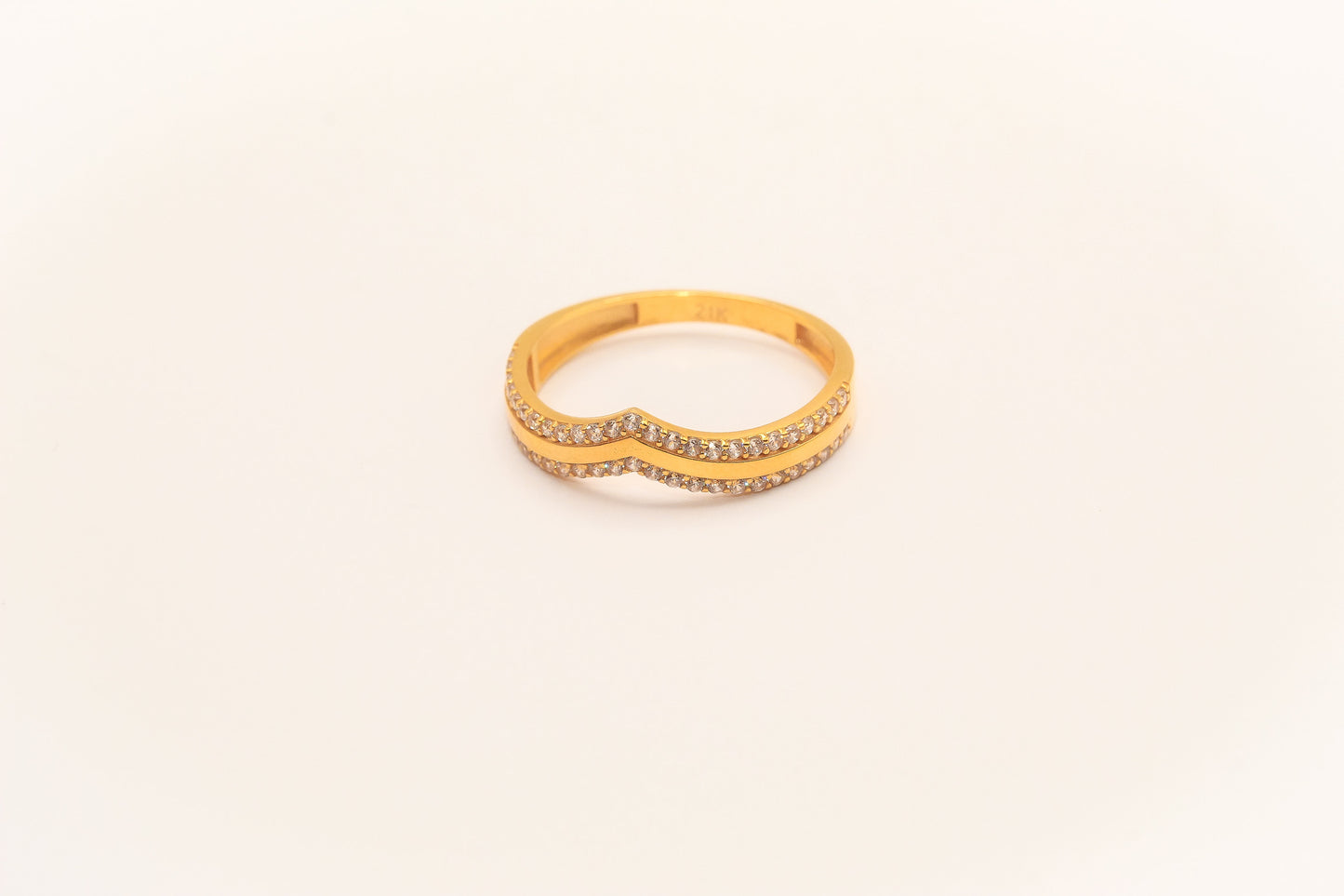 21K Gold Simple Ring