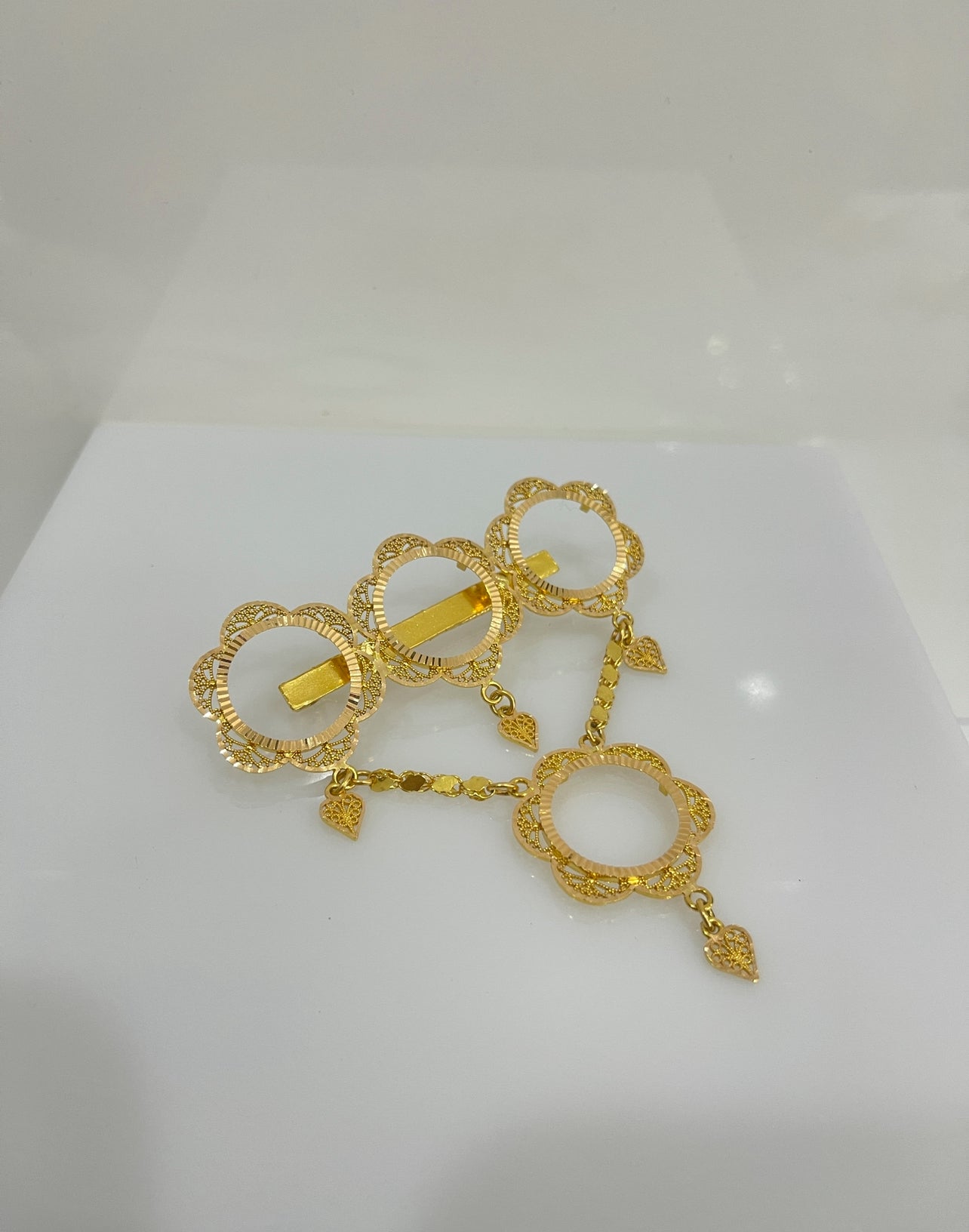 21K Gold 4 Coin Pin