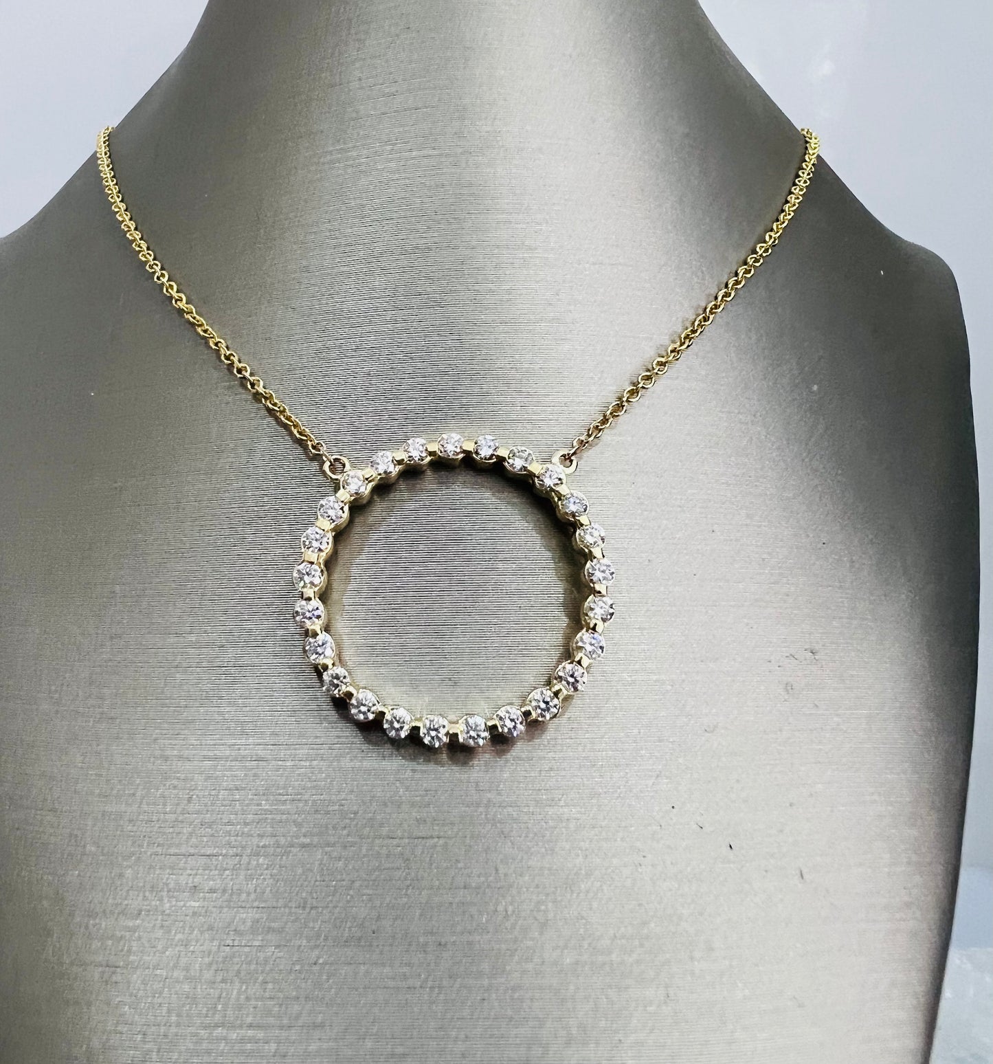 14k Gold .62 Carat Diamond Necklace