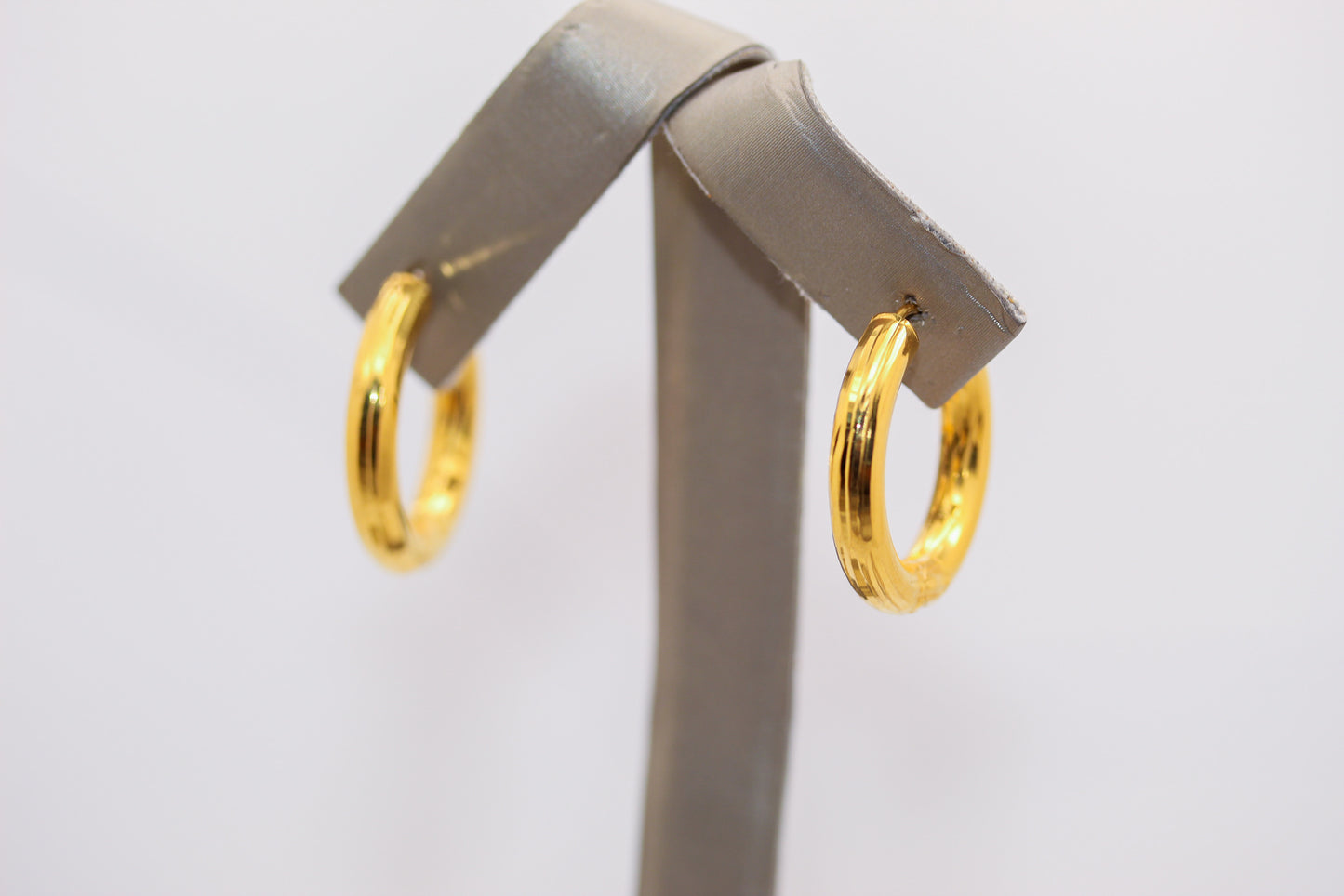 21K Gold Hoop Earrings